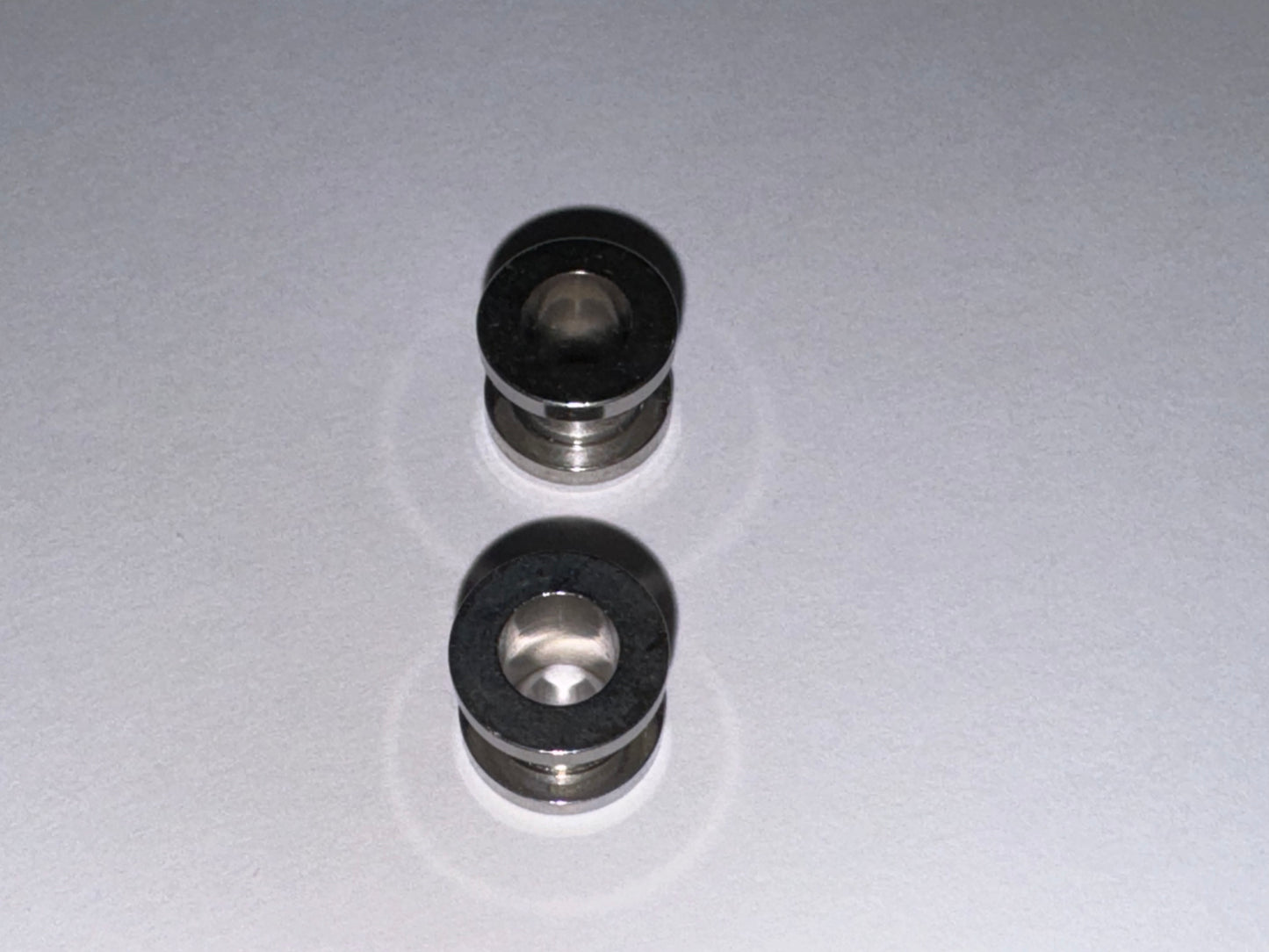 0 Gauge Surgical Steel Plugs