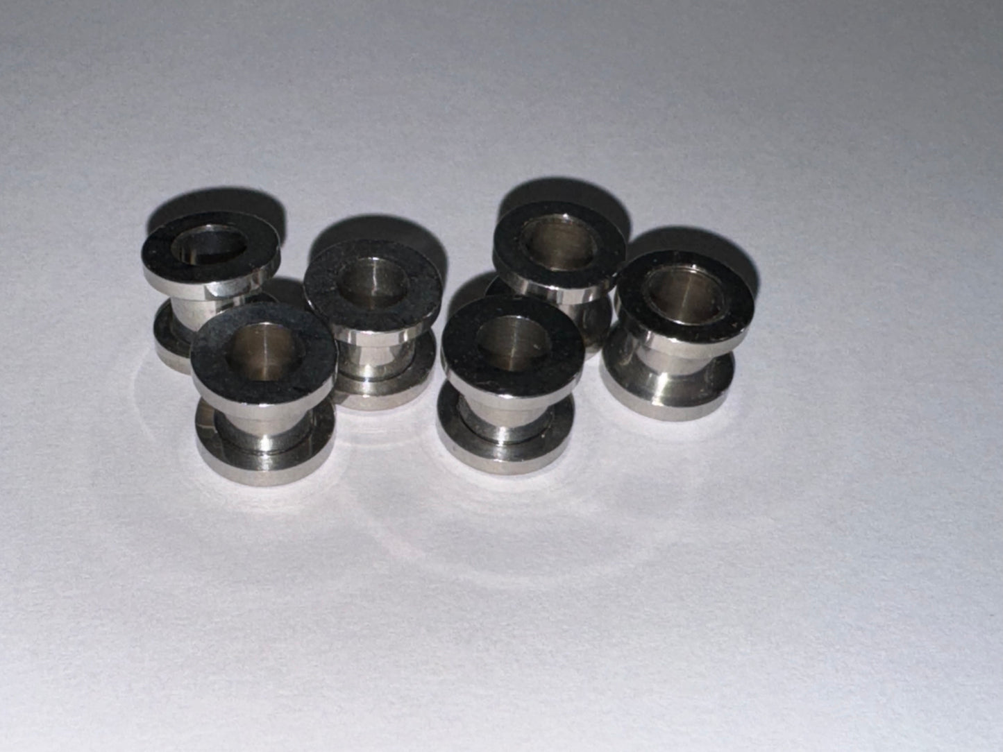 0 Gauge Surgical Steel Plugs