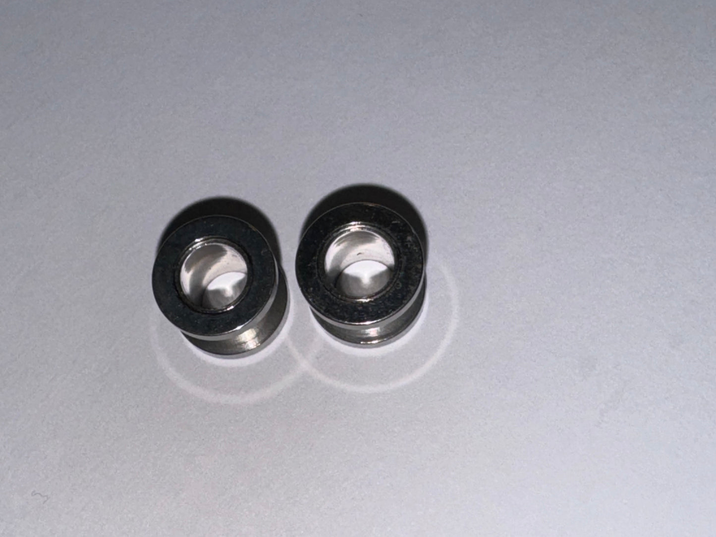 0 Gauge Surgical Steel Plugs