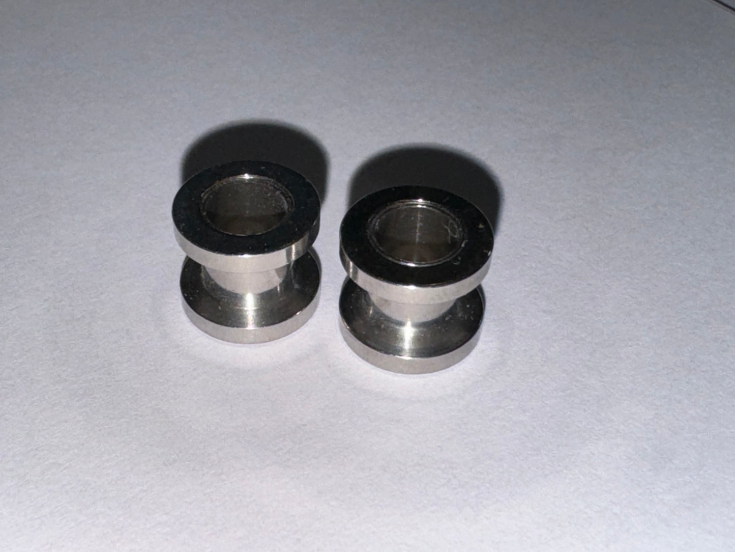 0 Gauge Surgical Steel Plugs