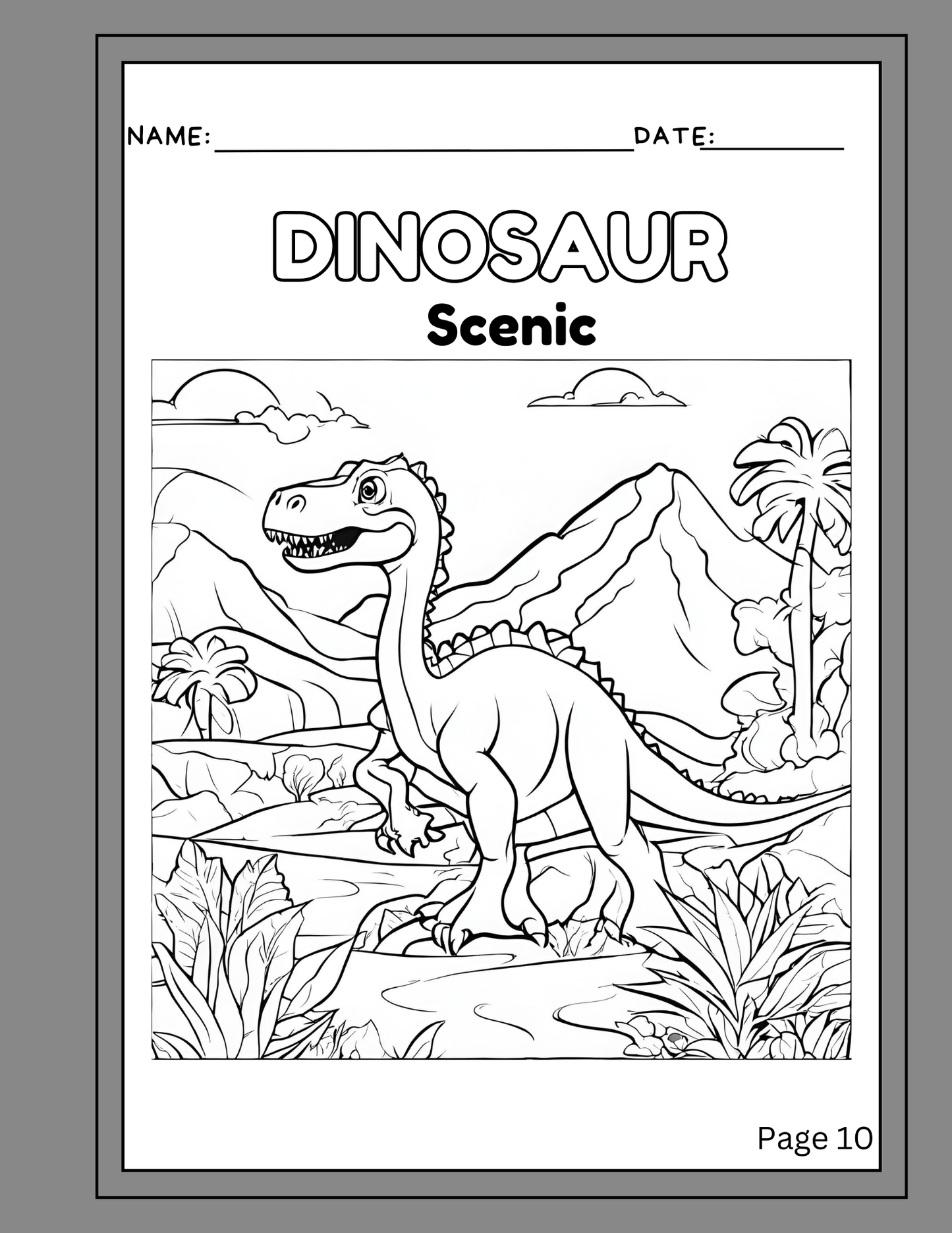 Color a Dino Coloring and Activity book