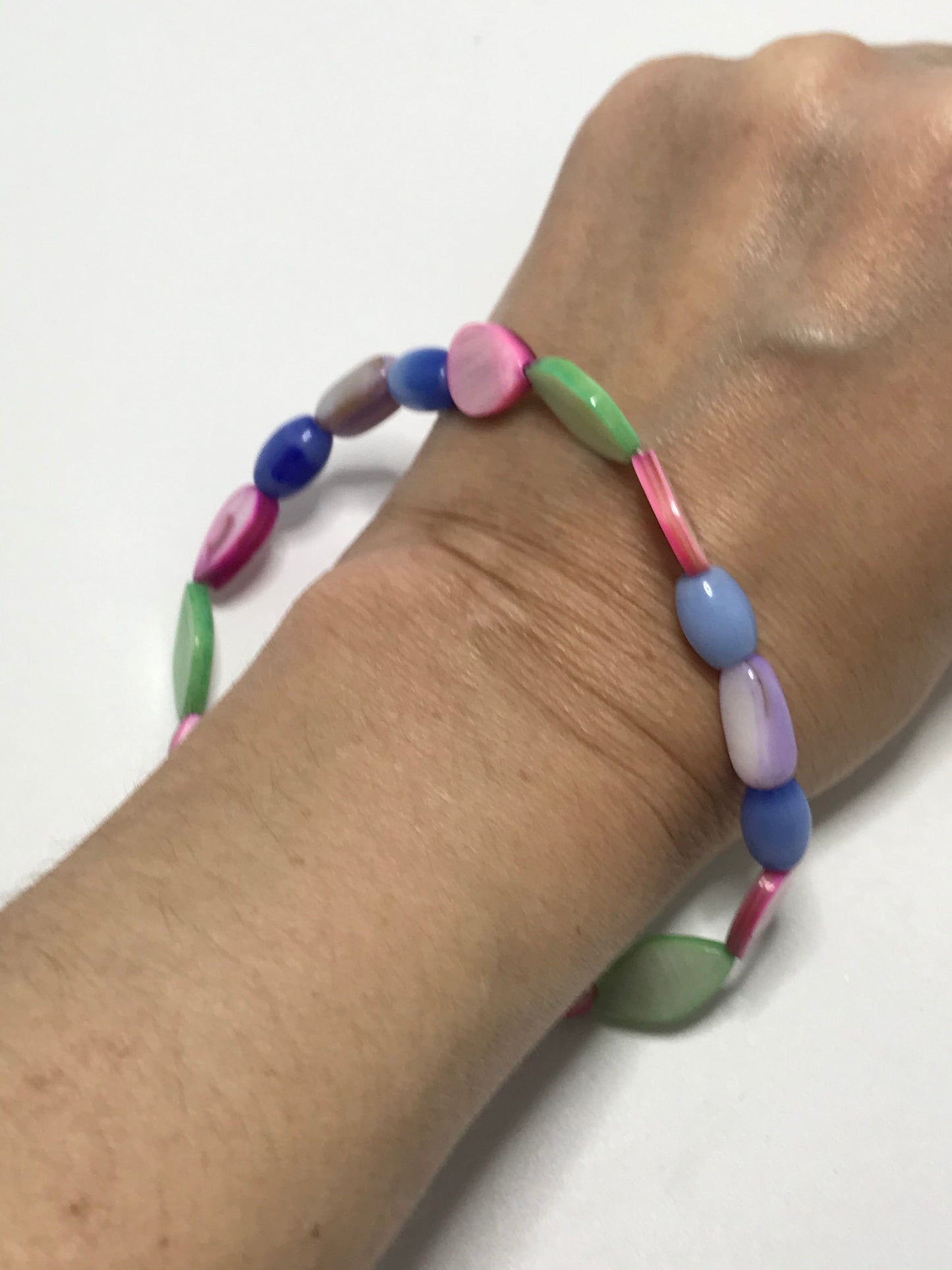 10" long Mother of Pearl Bracelet or Anklet