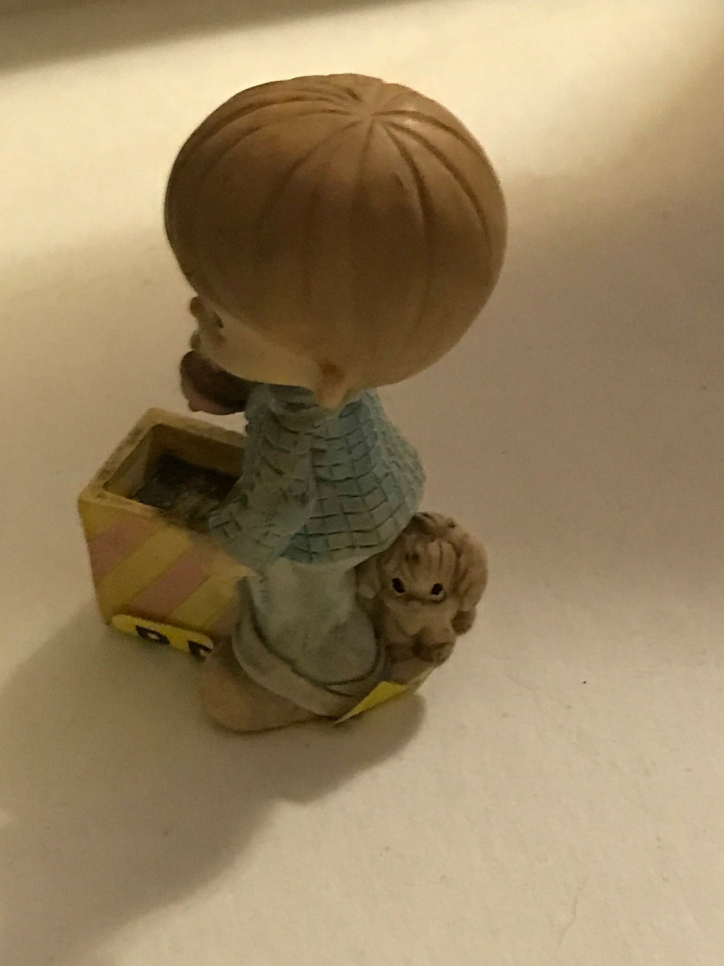 Vintage 1998 Precious Moments Little Boy Holiday Figurine with puppy