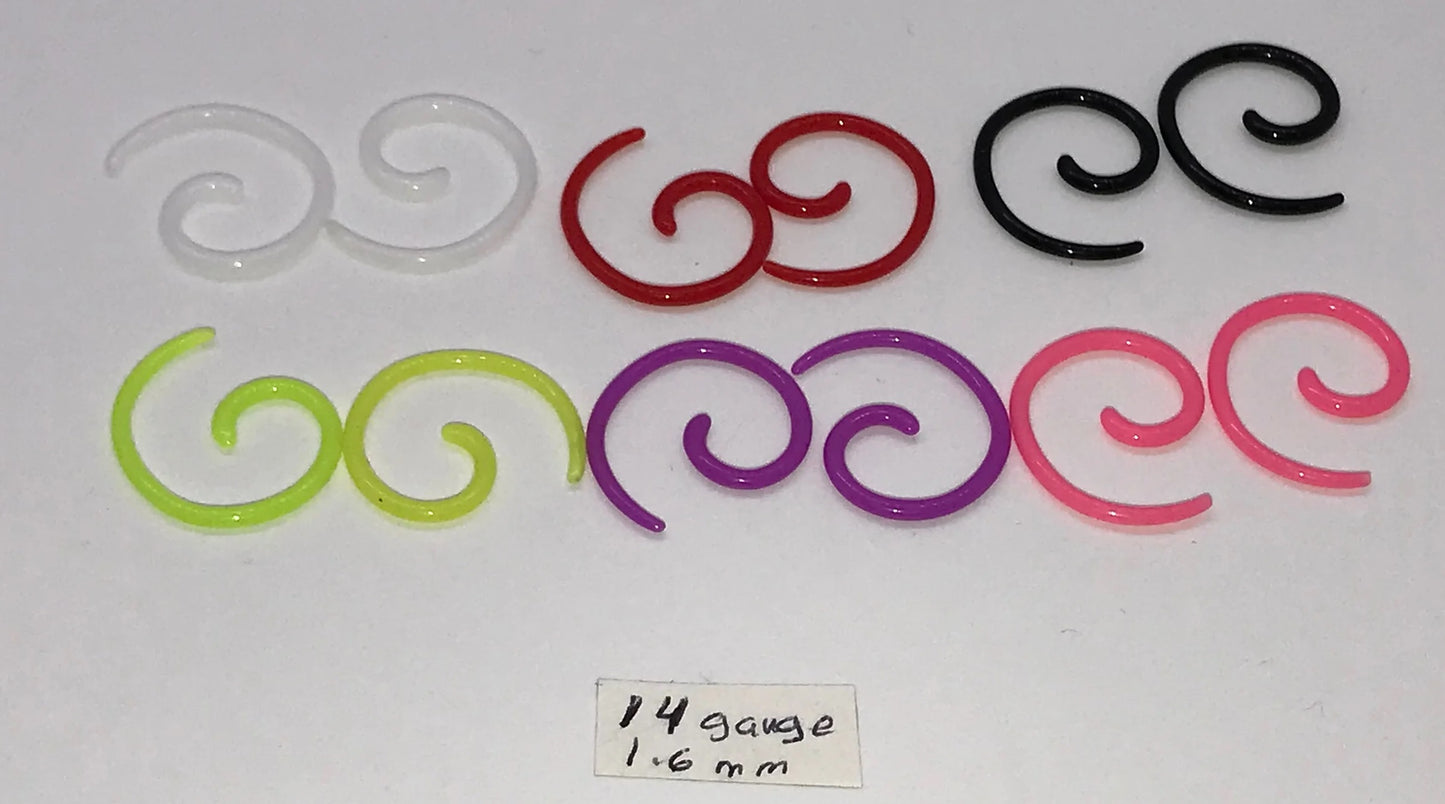 14 Gauge Uv Acrylic Curls