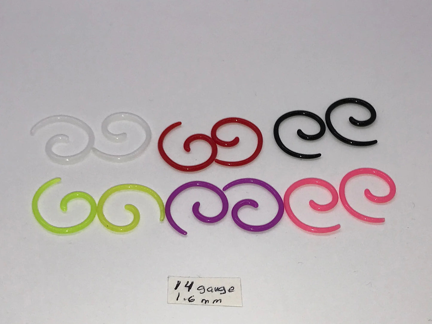 14 Gauge Uv Acrylic Curls