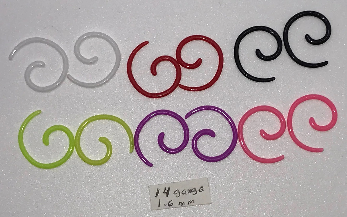 14 Gauge Uv Acrylic Curls