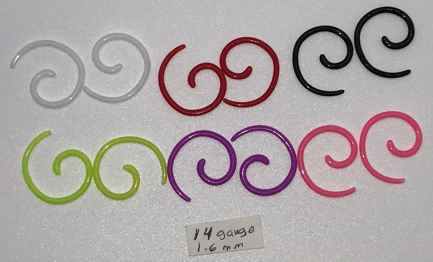14 Gauge Uv Acrylic Curls