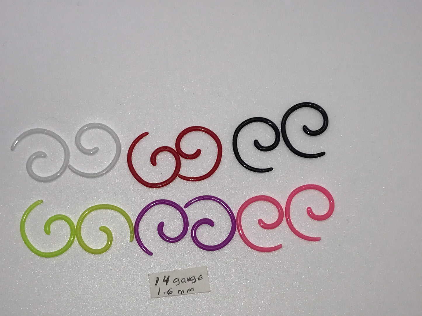 14 Gauge Uv Acrylic Curls
