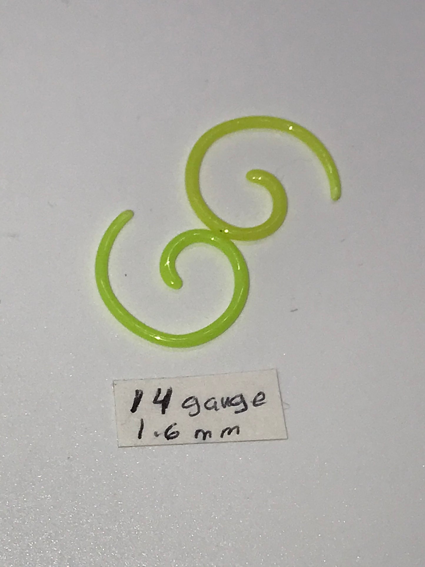 14 Gauge Uv Acrylic Curls