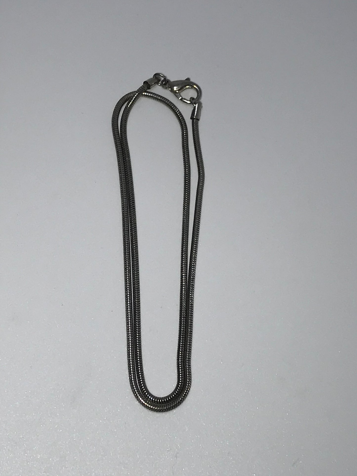 17" 2mm Pewter Snake Chain Necklace