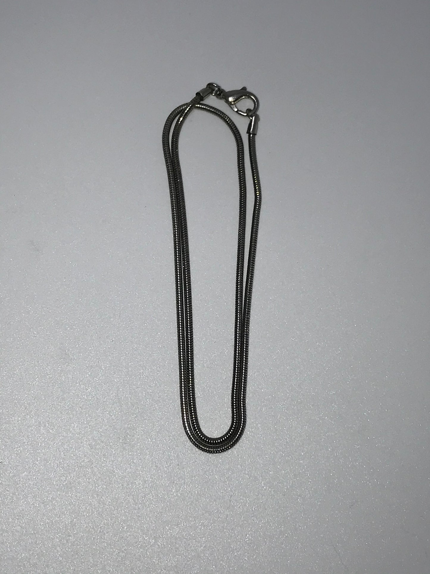 17" 2mm Pewter Snake Chain Necklace
