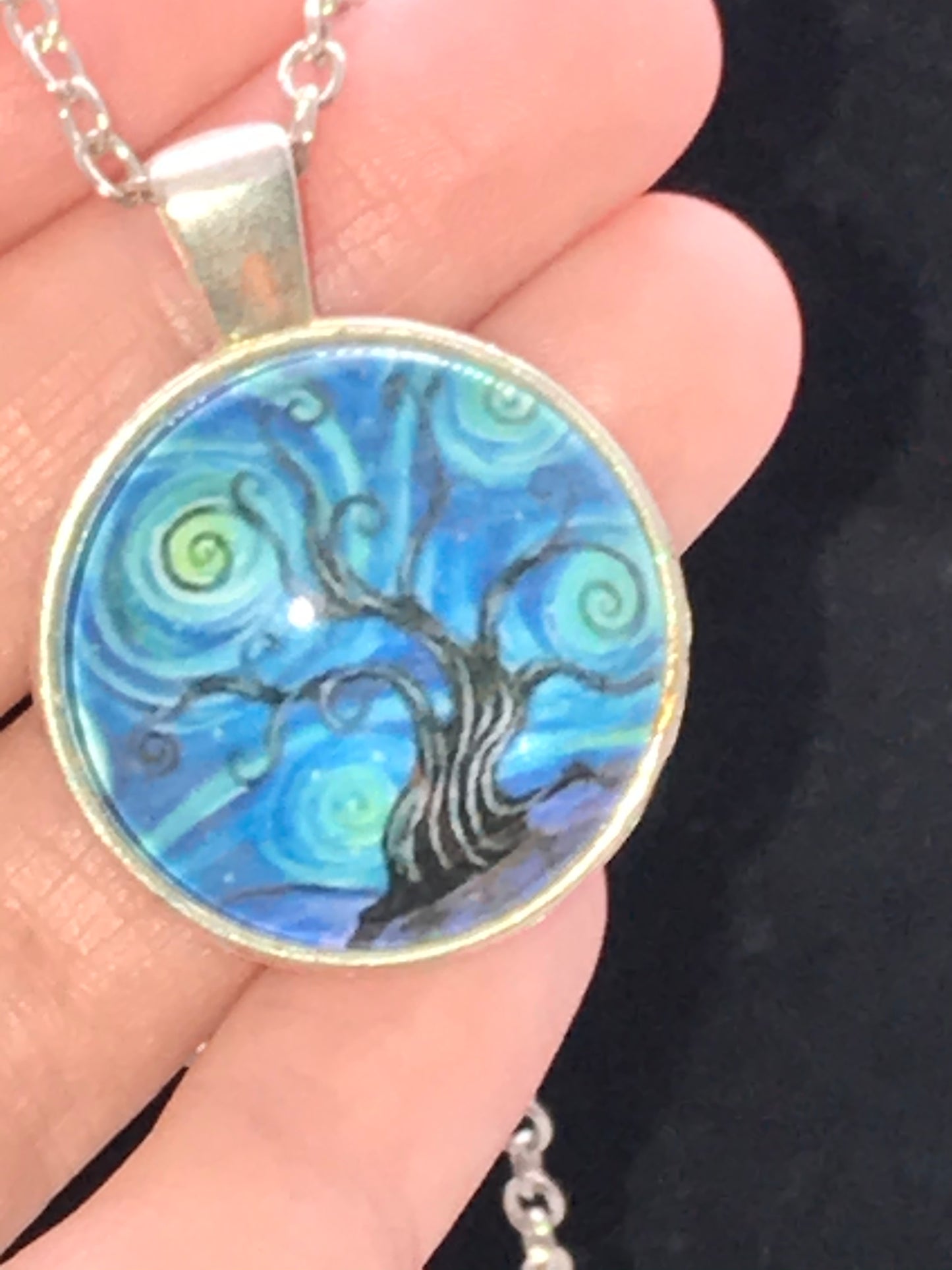 18" Starry Night Cable Chain Necklace