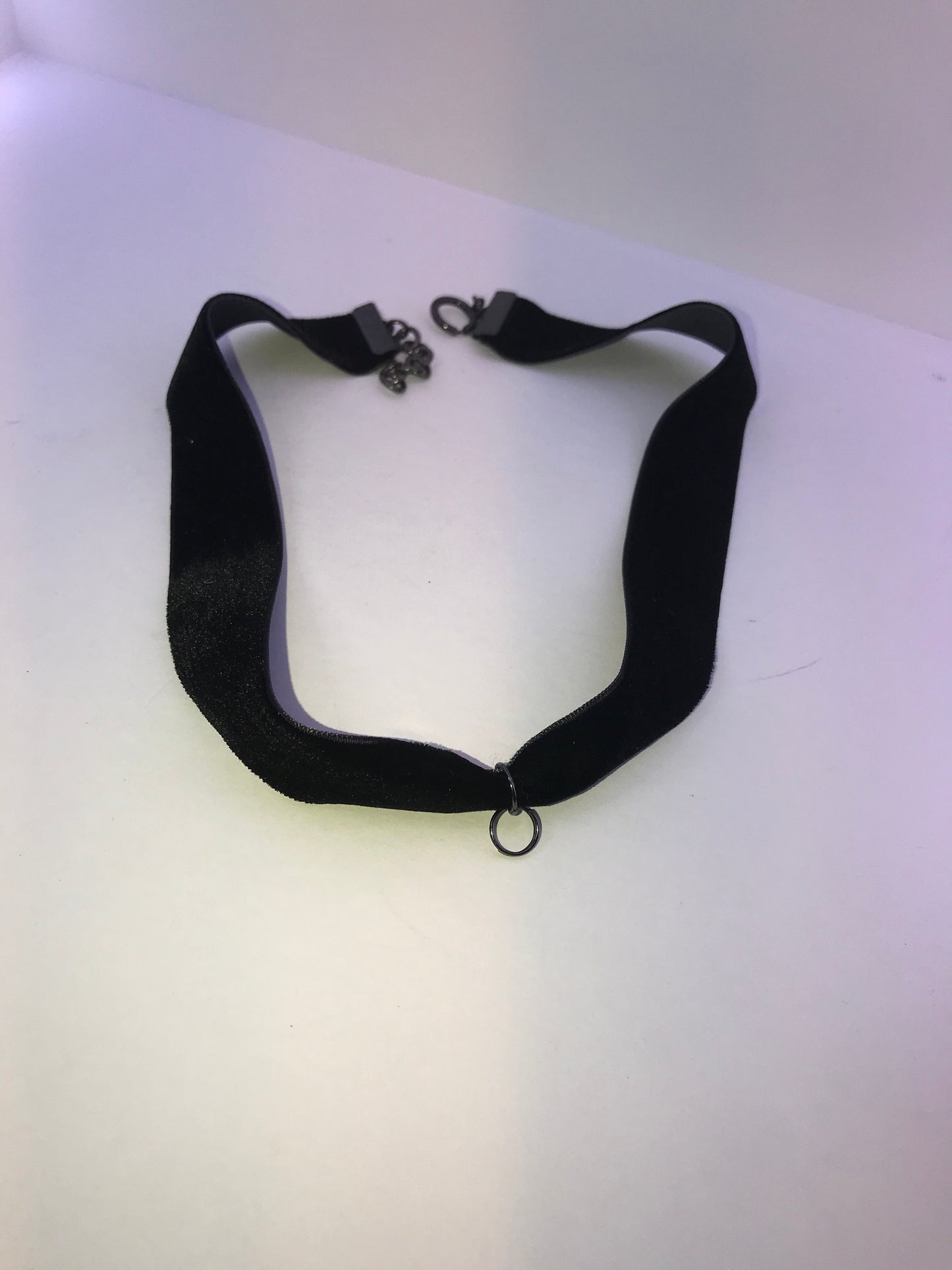18" long Black Velvet Choker Necklace