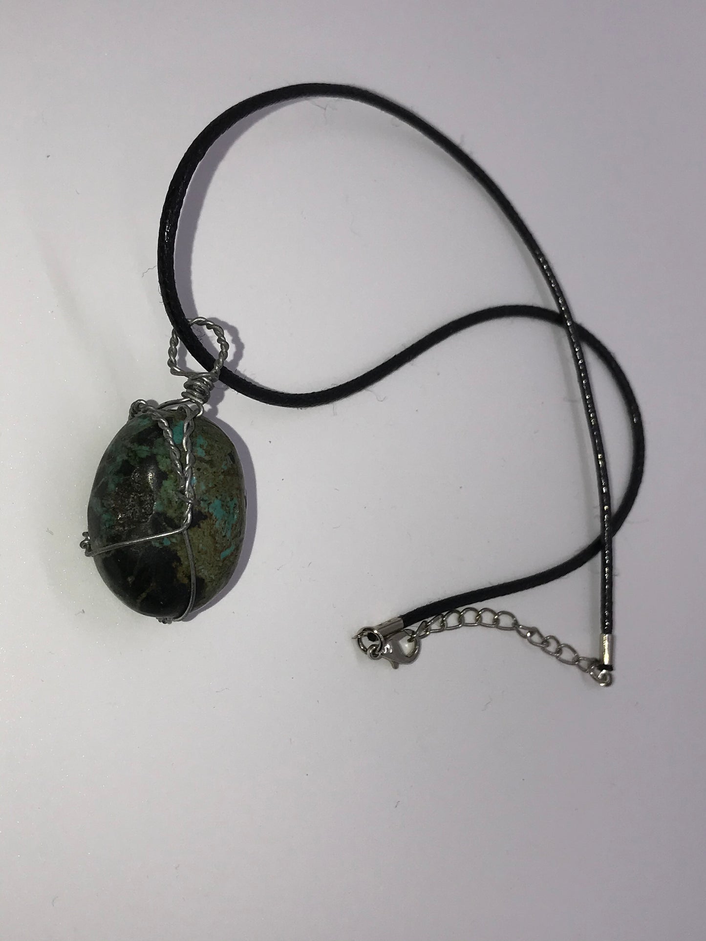 18" Turquoise Wire Wrap Necklace