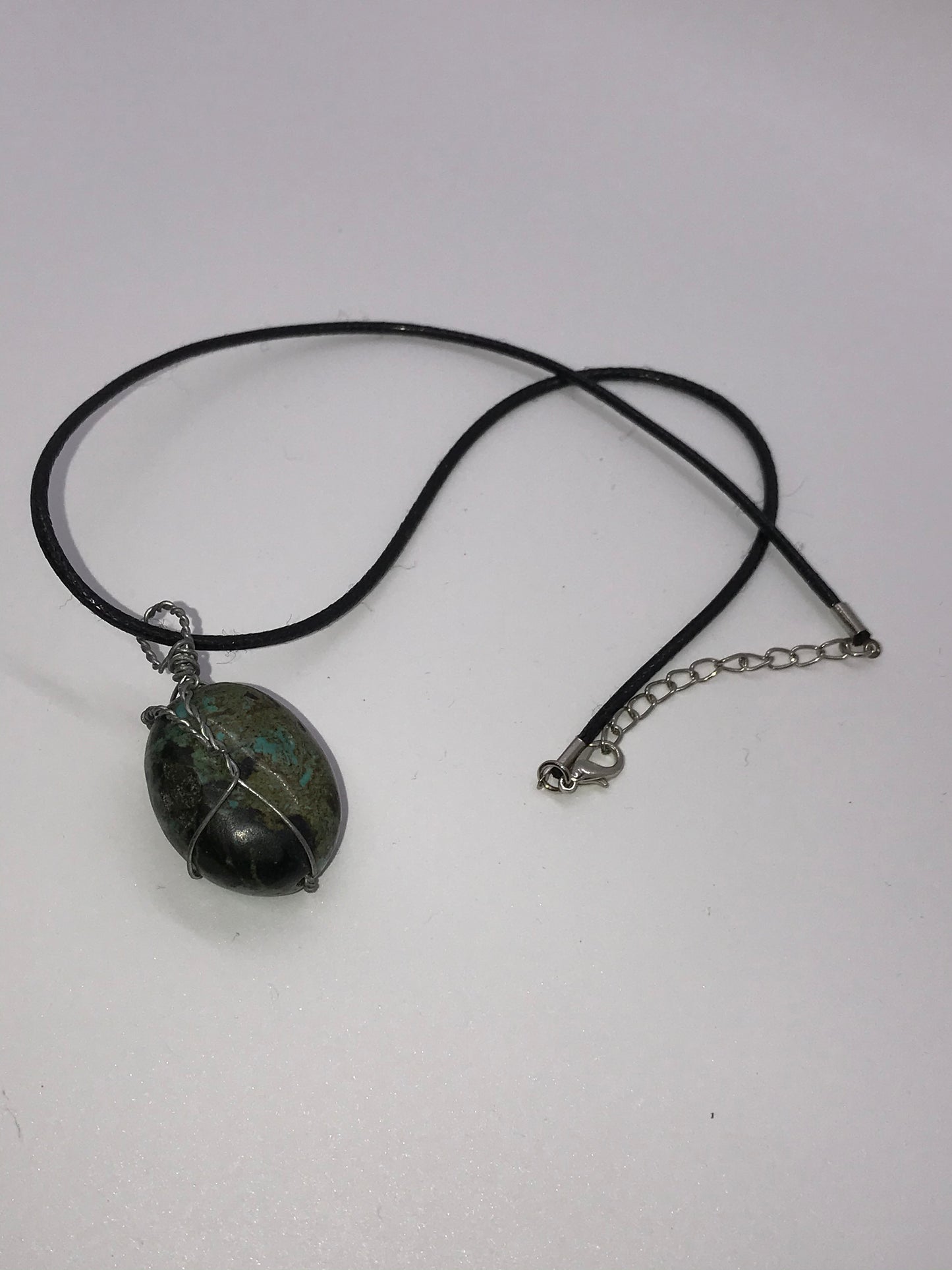 18" Turquoise Wire Wrap Necklace