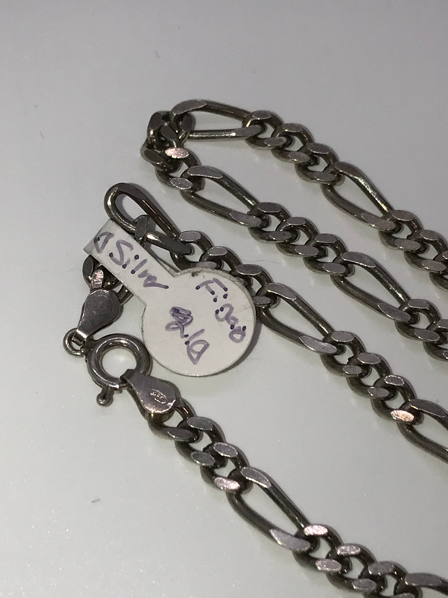 18" Sterling Silver Figaro Chain Necklace