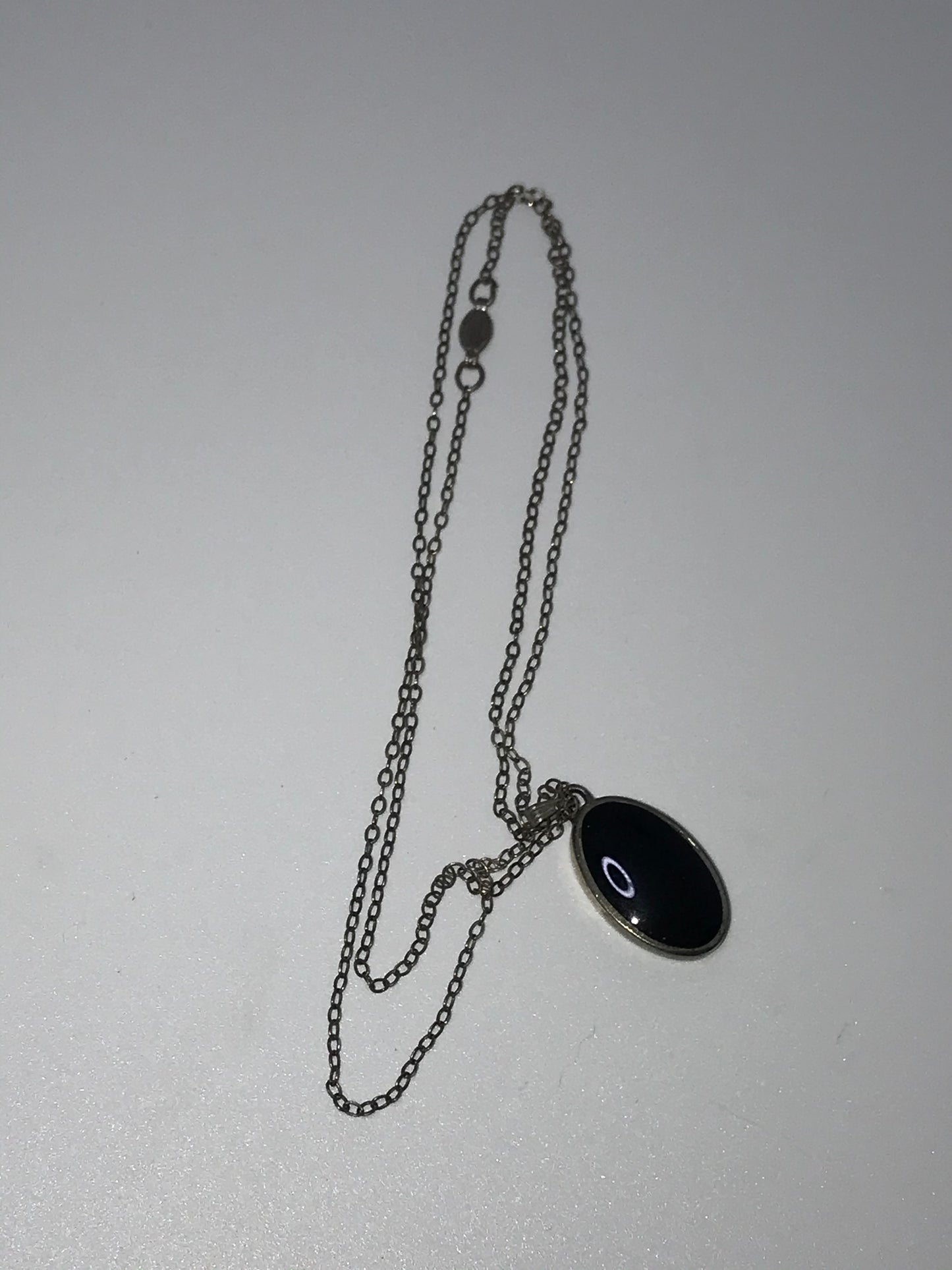 19" Vintage Cable chain with Onyx Starburst Pendant