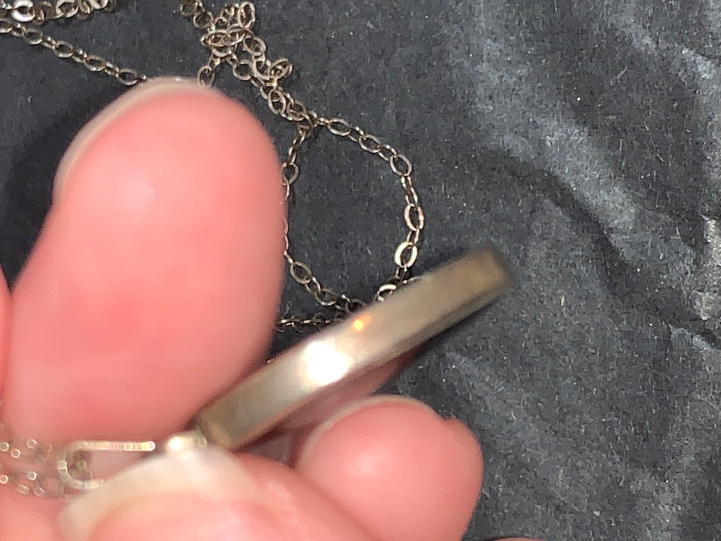 19" Vintage Cable chain with Onyx Starburst Pendant