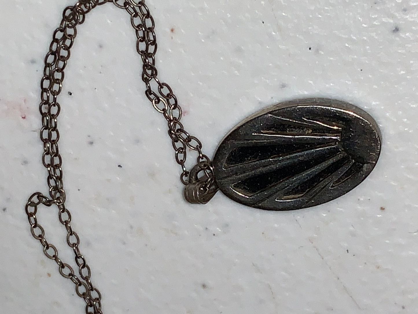 19" Vintage Cable chain with Onyx Starburst Pendant