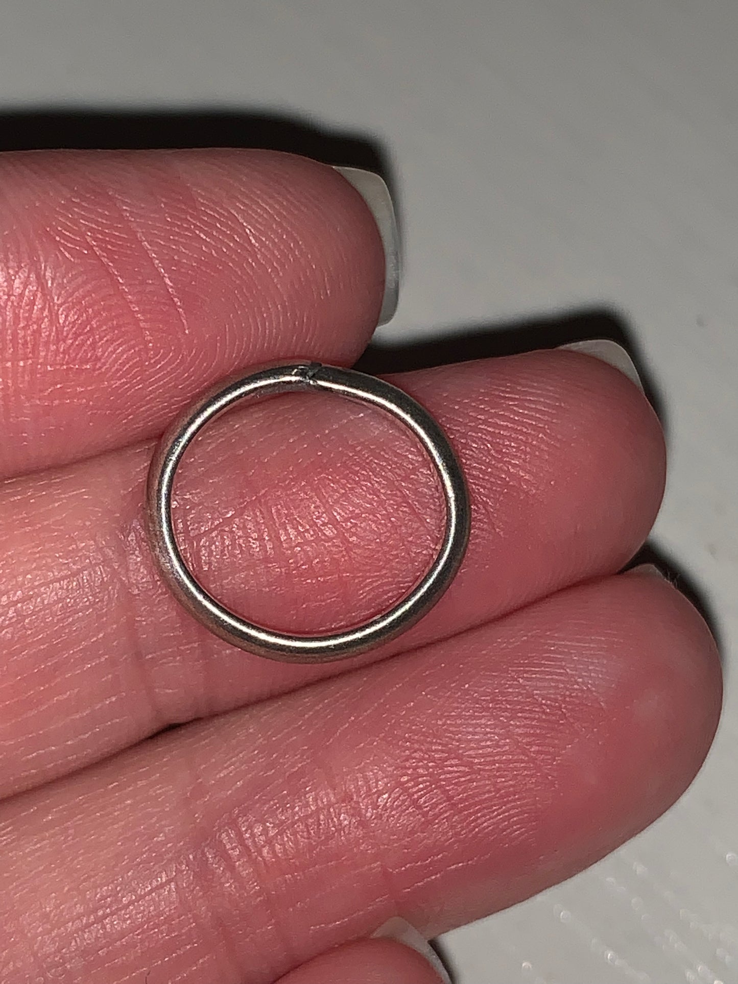 1/2 2.5mm Sterling Silver Plain band Ring