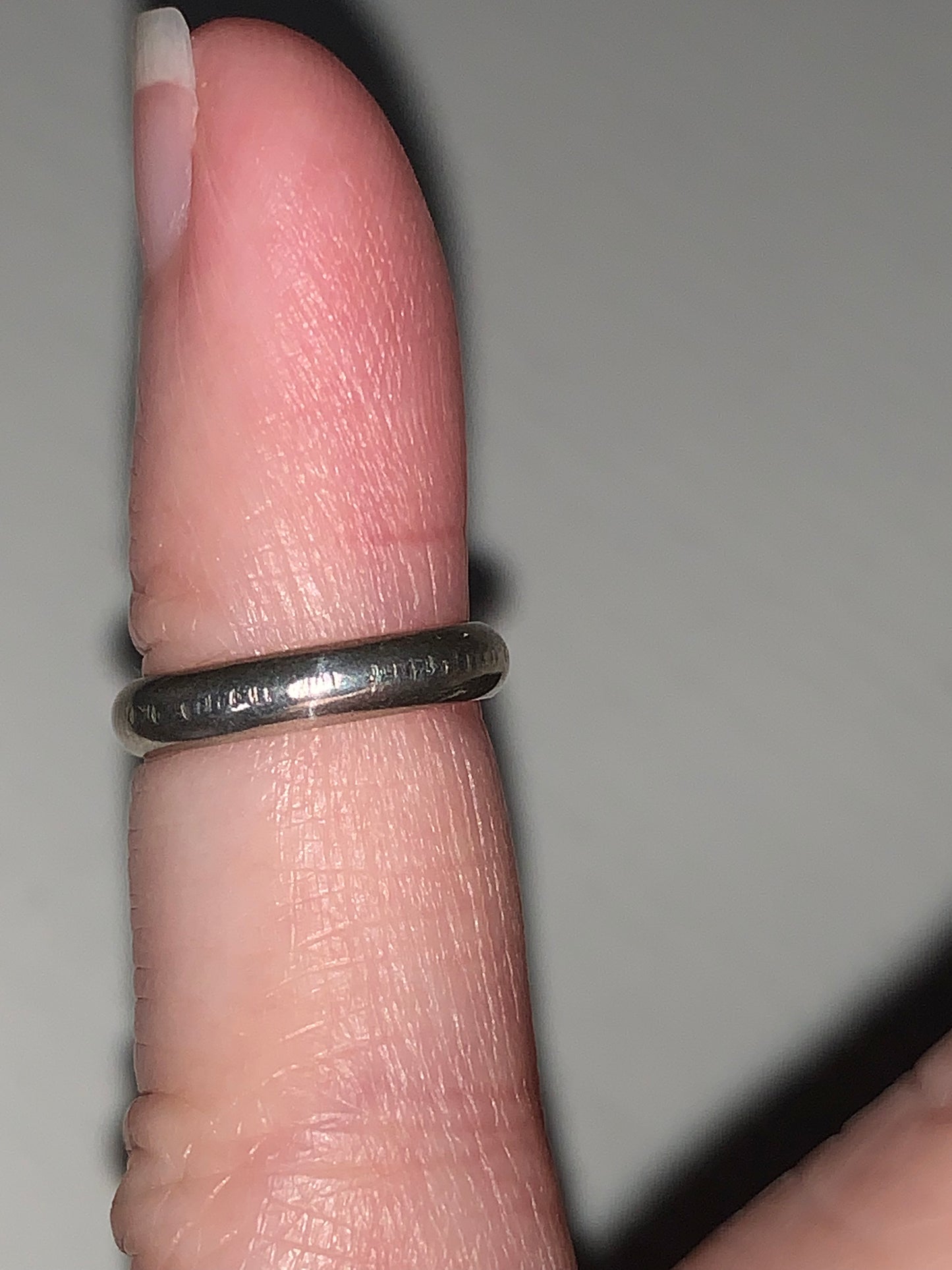 1/2 2.5mm Sterling Silver Plain band Ring