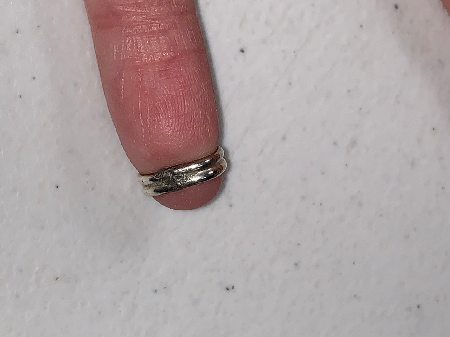 1/2 2.8mm Sterling Silver Double Band Style Ring