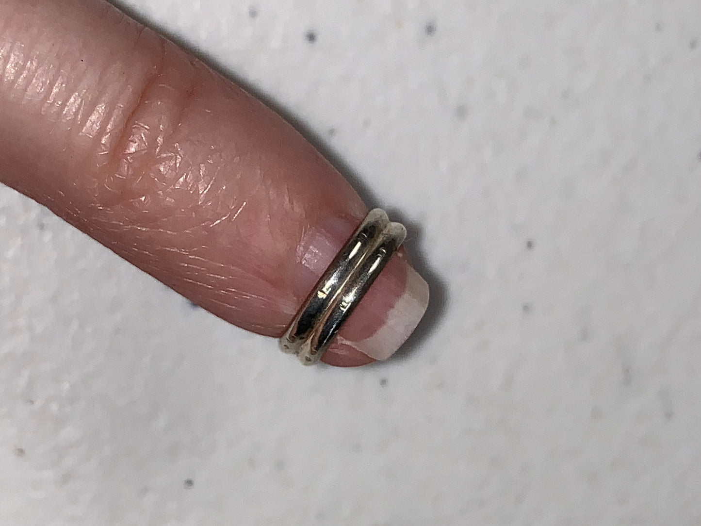1/2 2.8mm Sterling Silver Double Band Style Ring