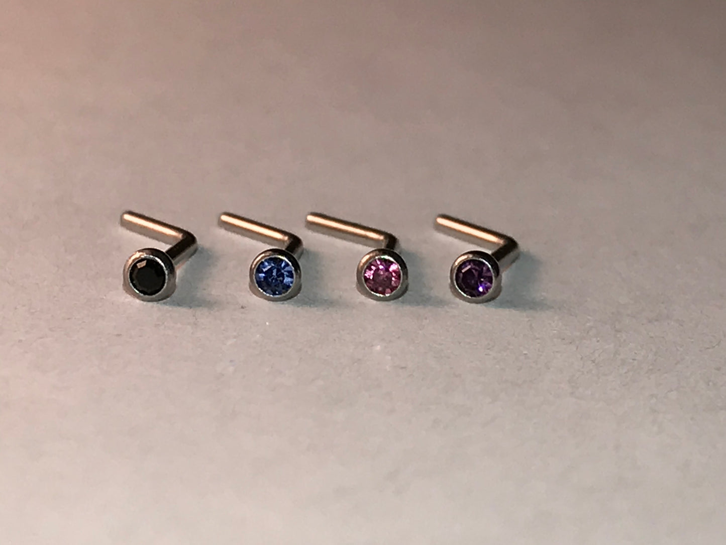 20 Gauge L-shaped Nose Rings