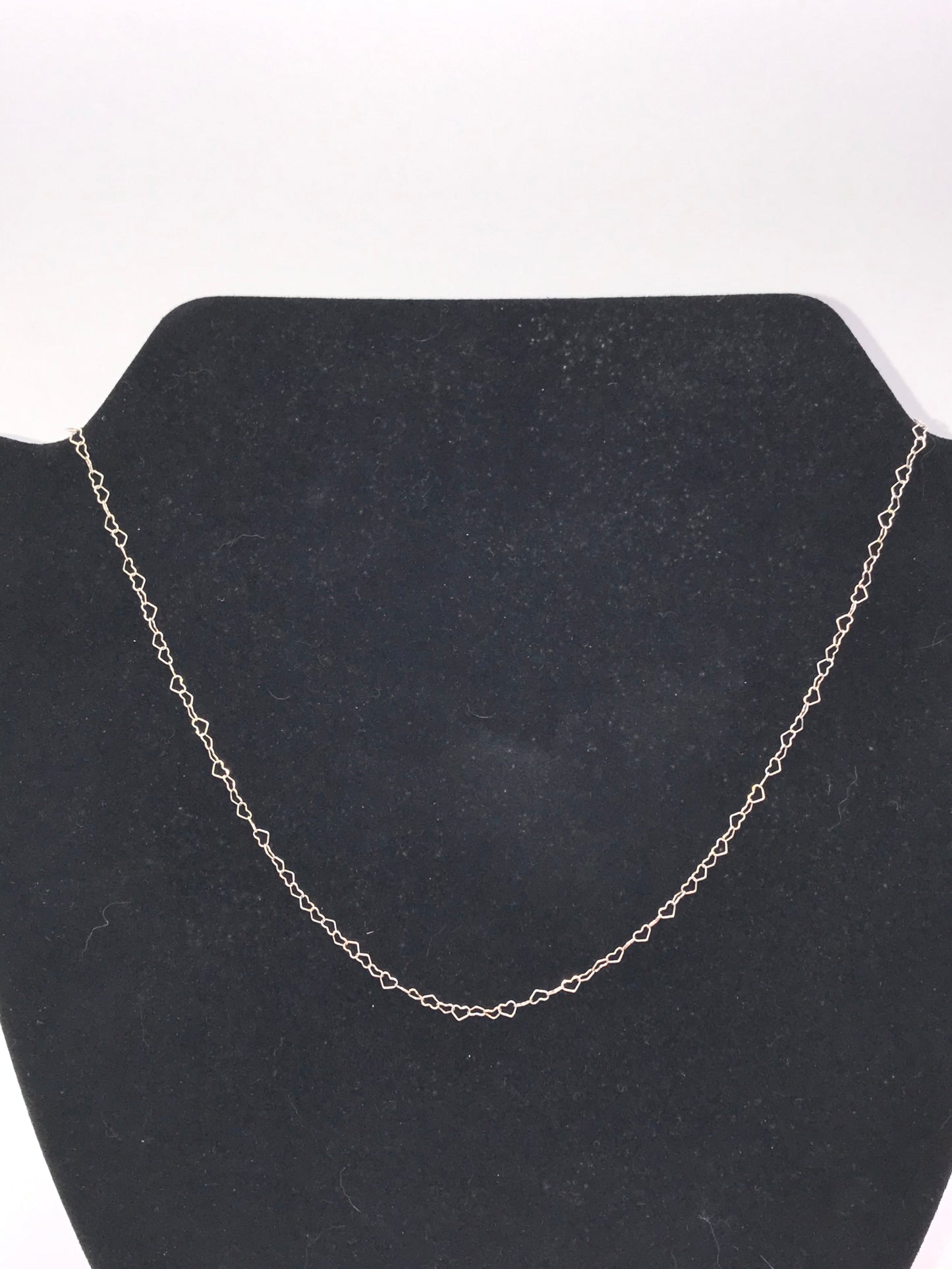 18" 2.7 Mm Heart Link Sterling Silver Necklaces