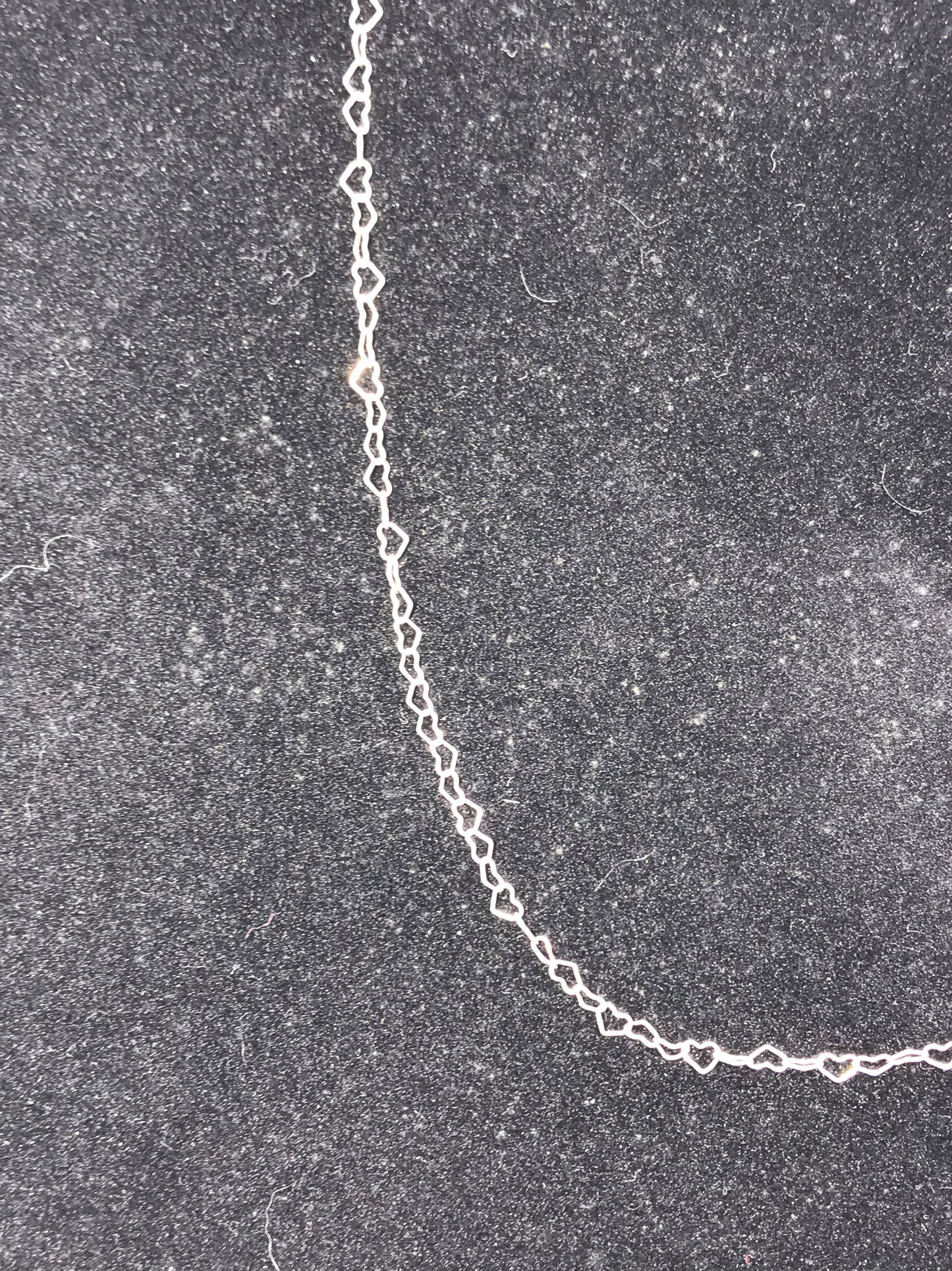 18" 2.7 Mm Heart Link Sterling Silver Necklaces