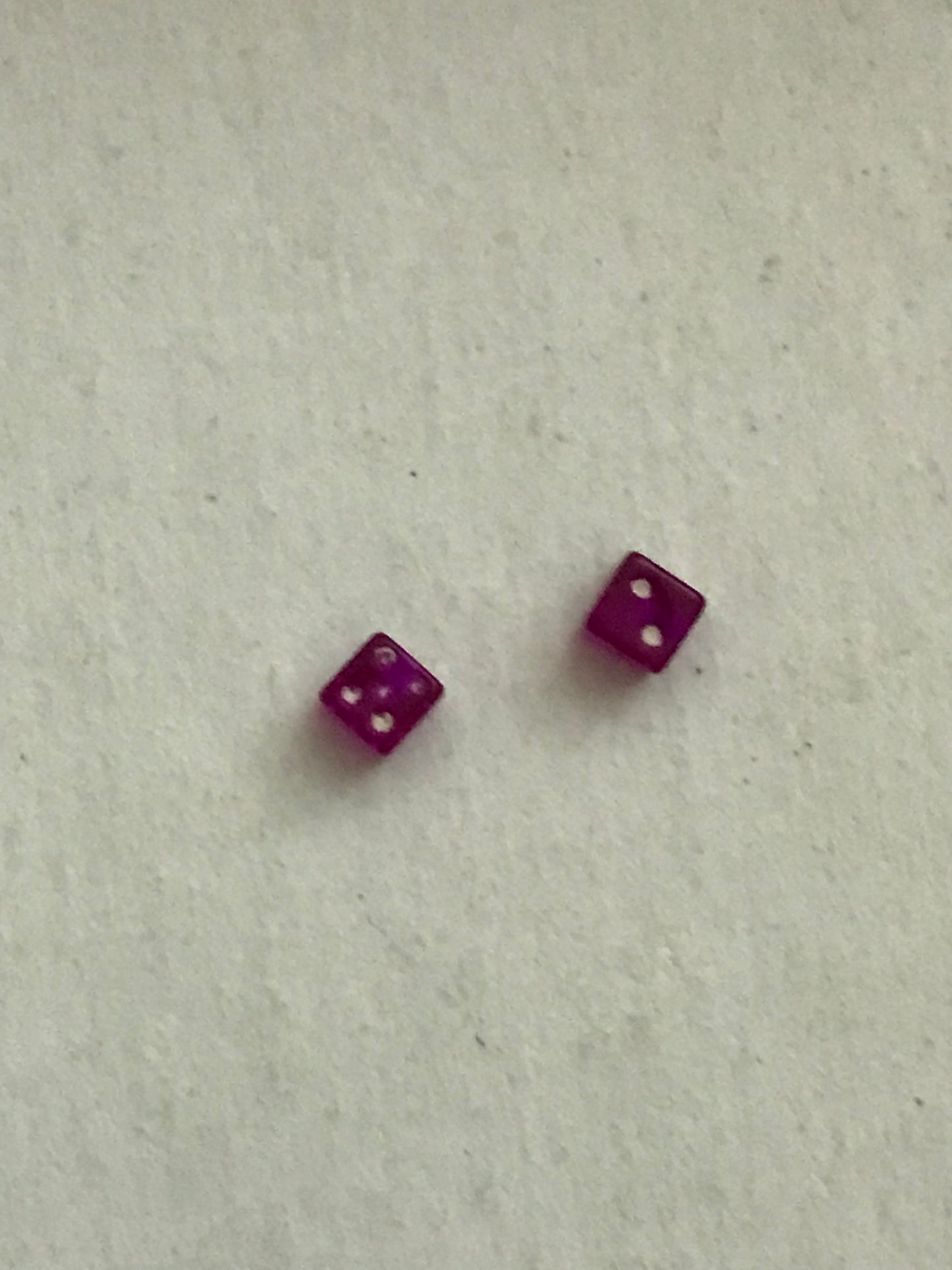 16 Gauge Purple and White Dice