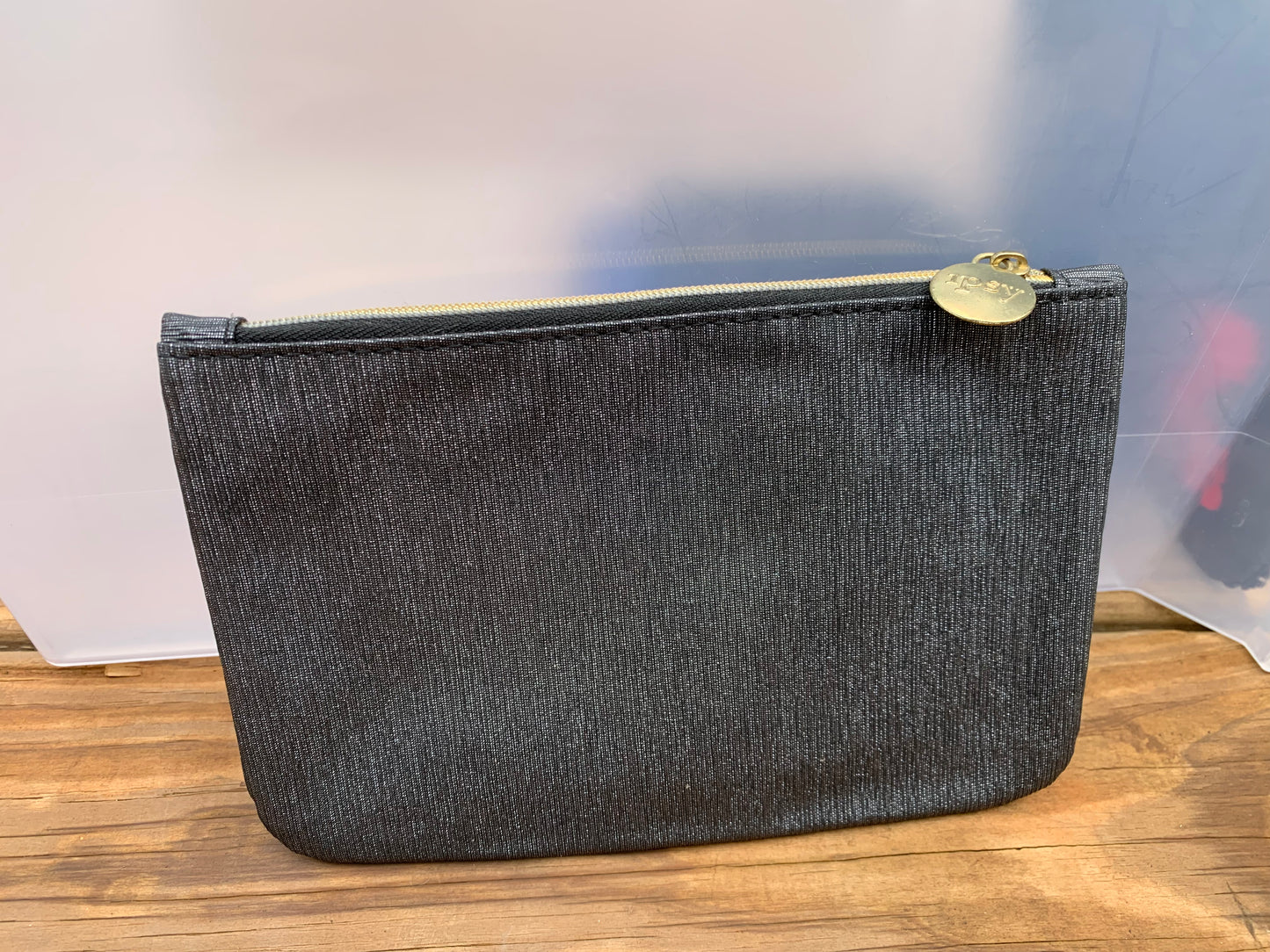 Metallic Grey Ipsy Makeup Bag