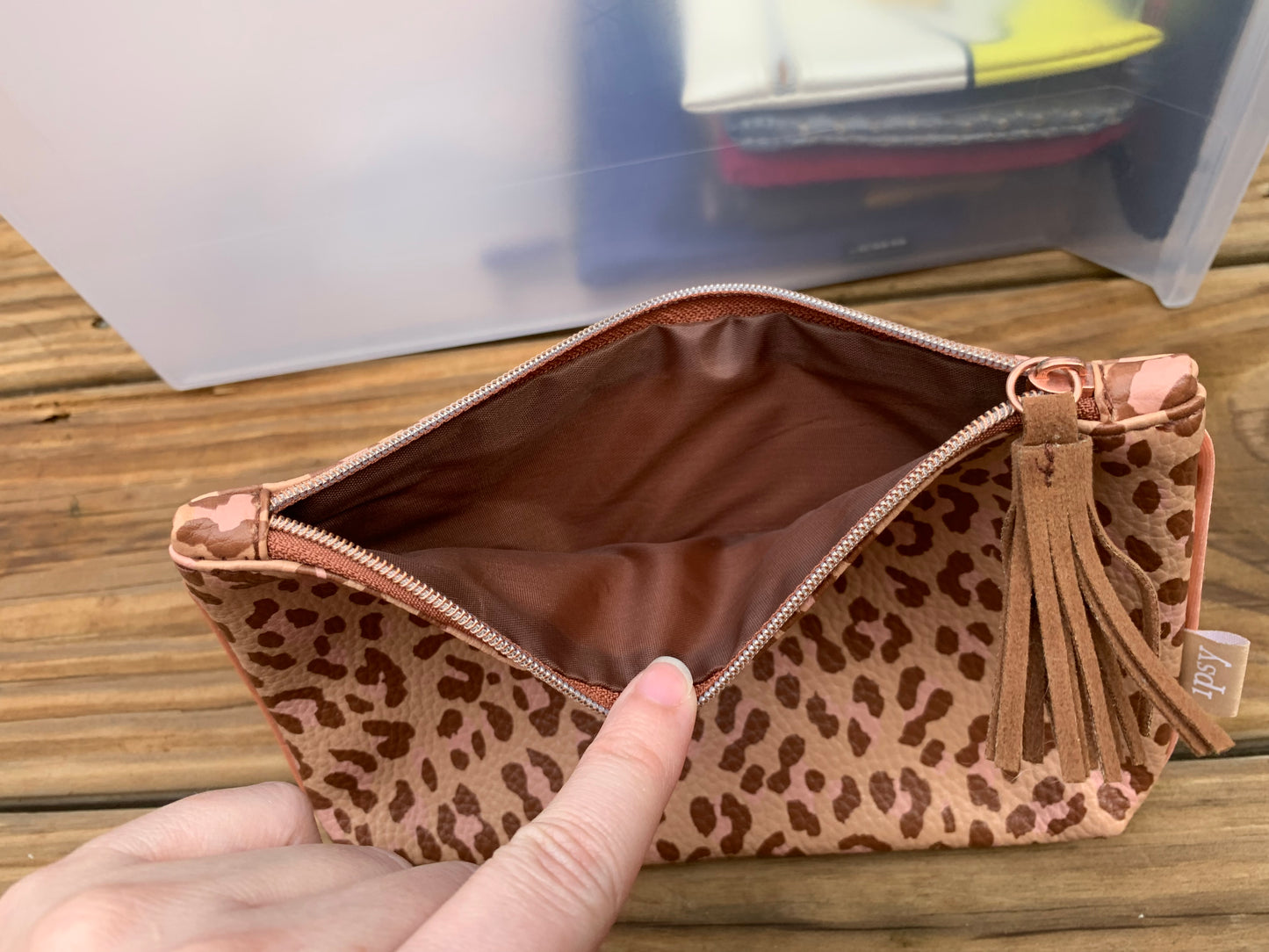 Ipsy Animal Print Makeup Bag