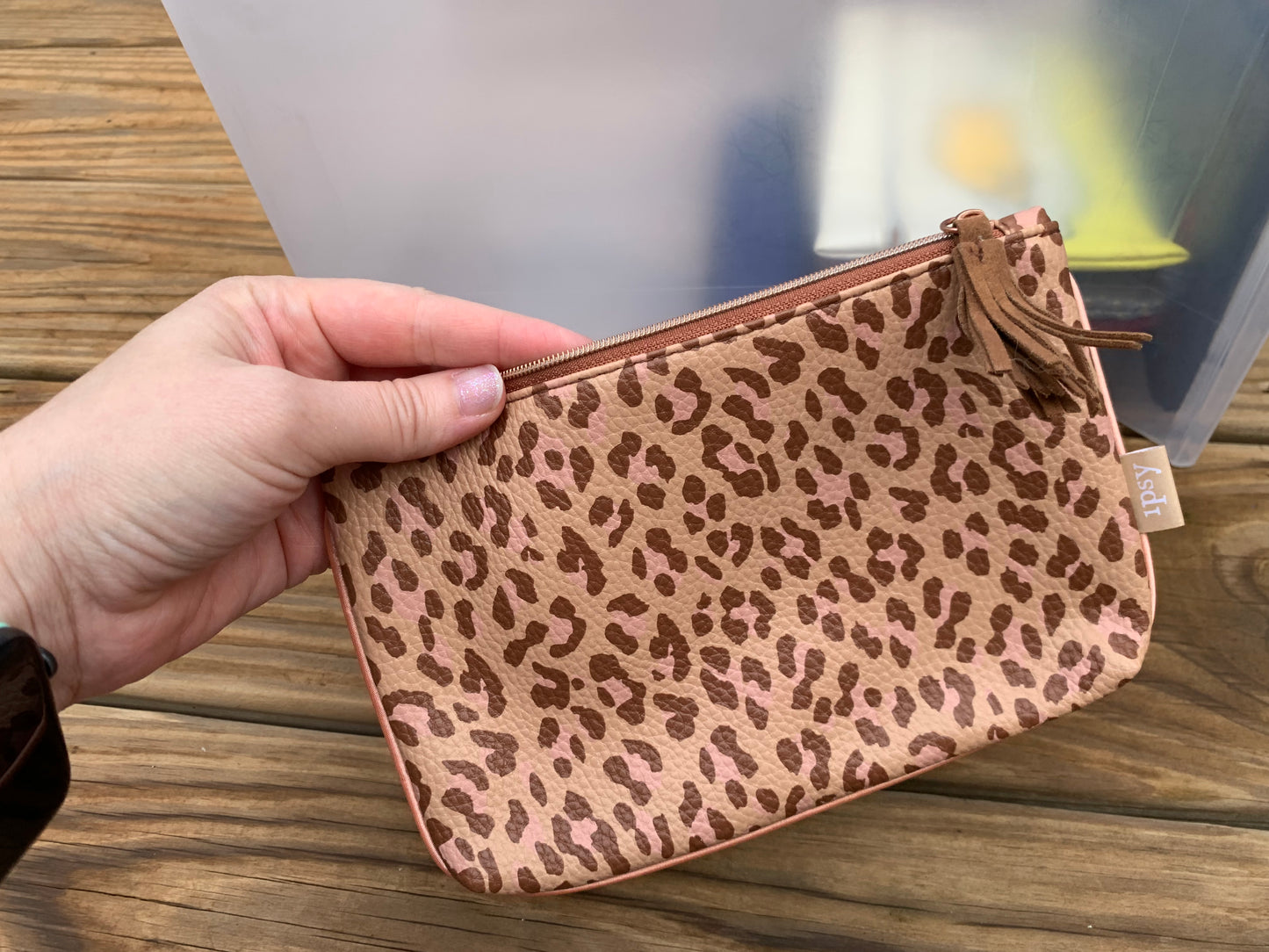 Ipsy Animal Print Makeup Bag