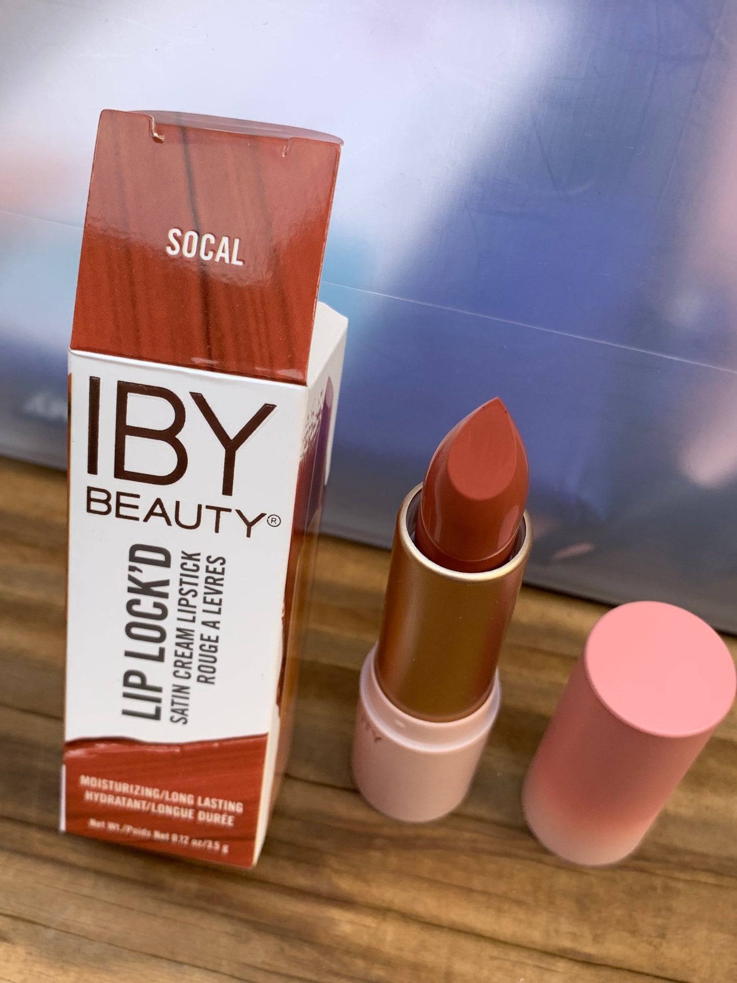 IBY BEAUTY Lip Lock'd Satin Lipstick in SOCAL