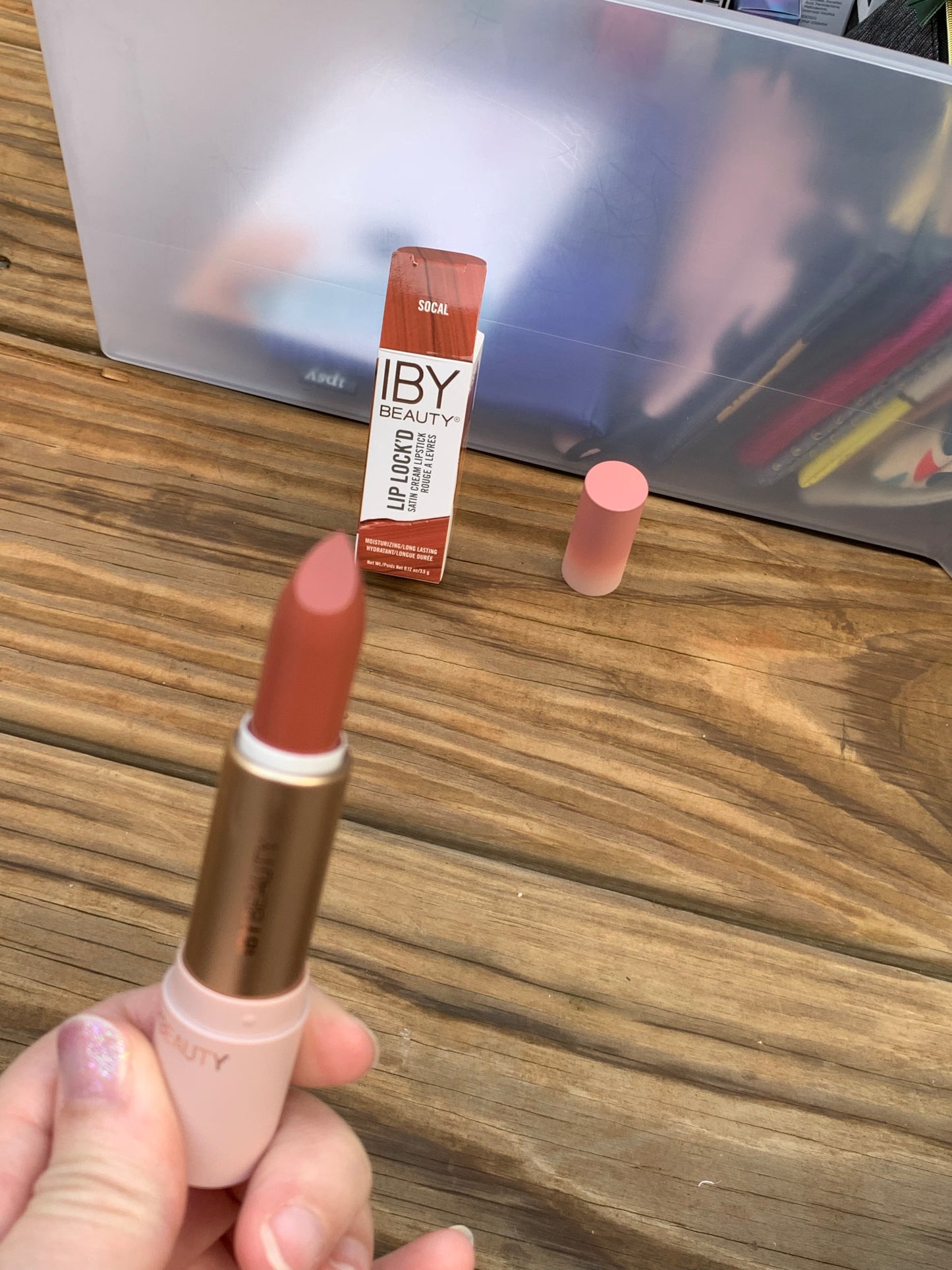 IBY BEAUTY Lip Lock'd Satin Lipstick in SOCAL