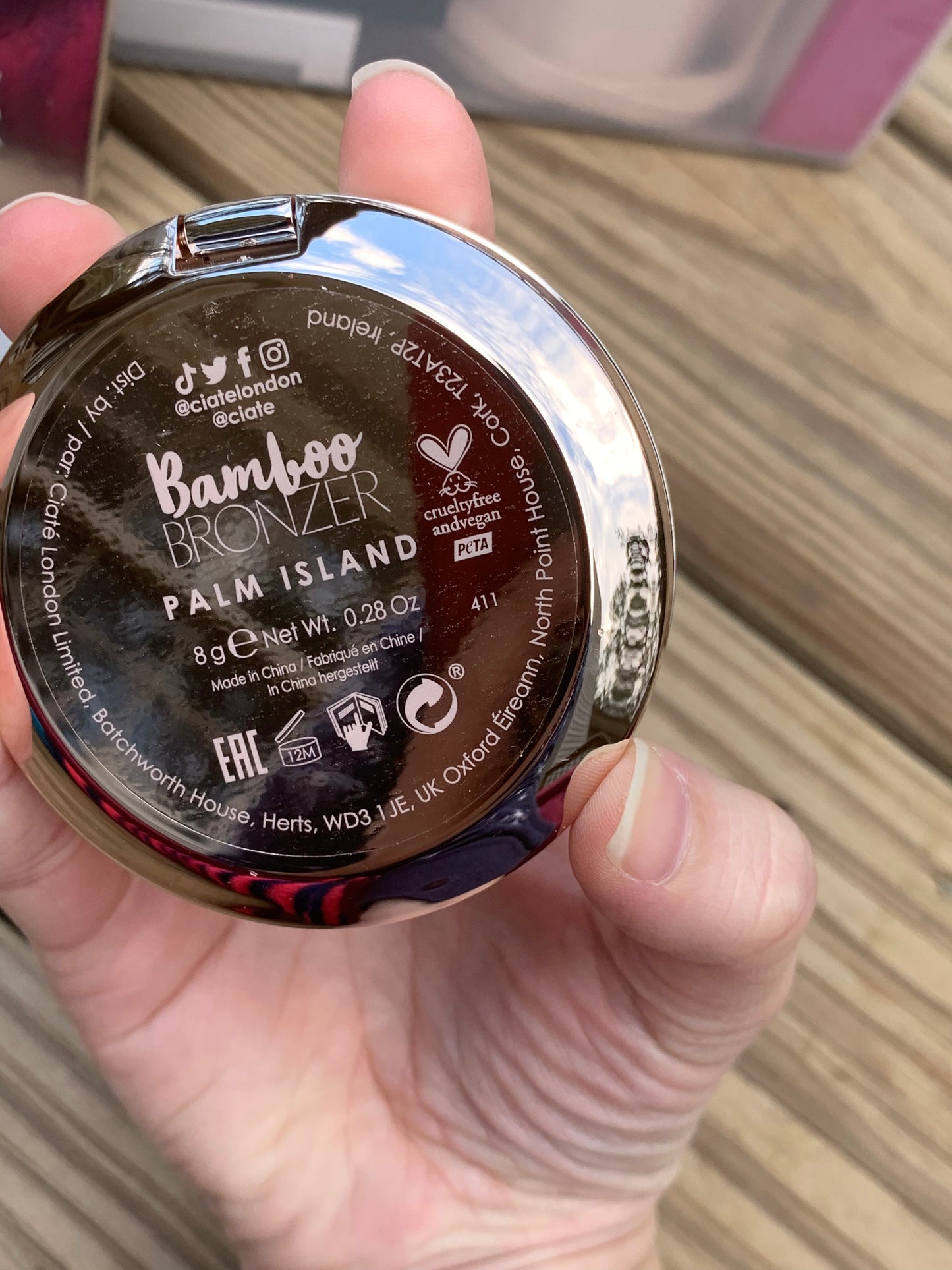 Ciate London Bamboo Bronzer Mattifying Powder Bronzer in Palm Island