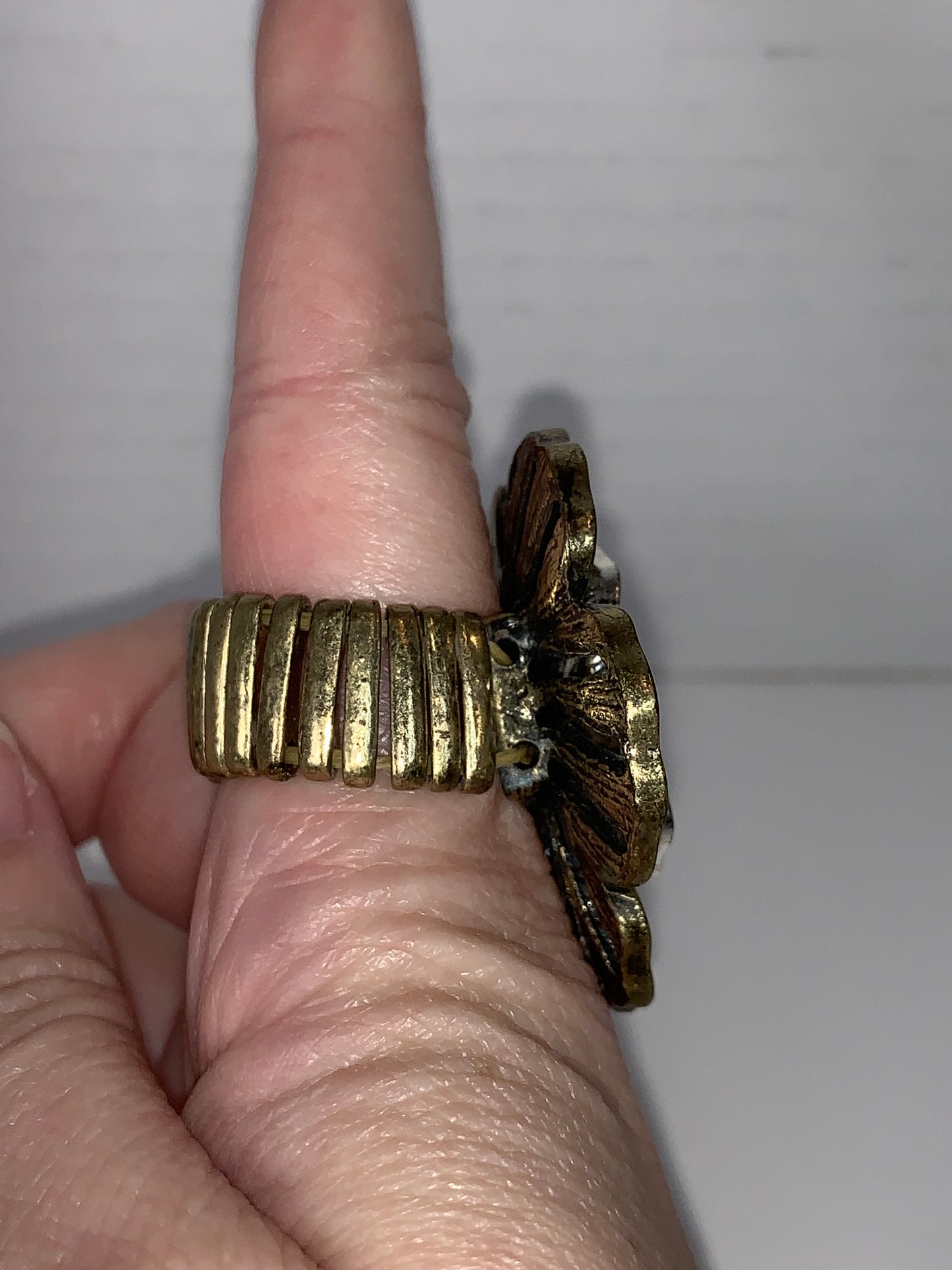 Costume Bronze Flower Sizeable Ring
