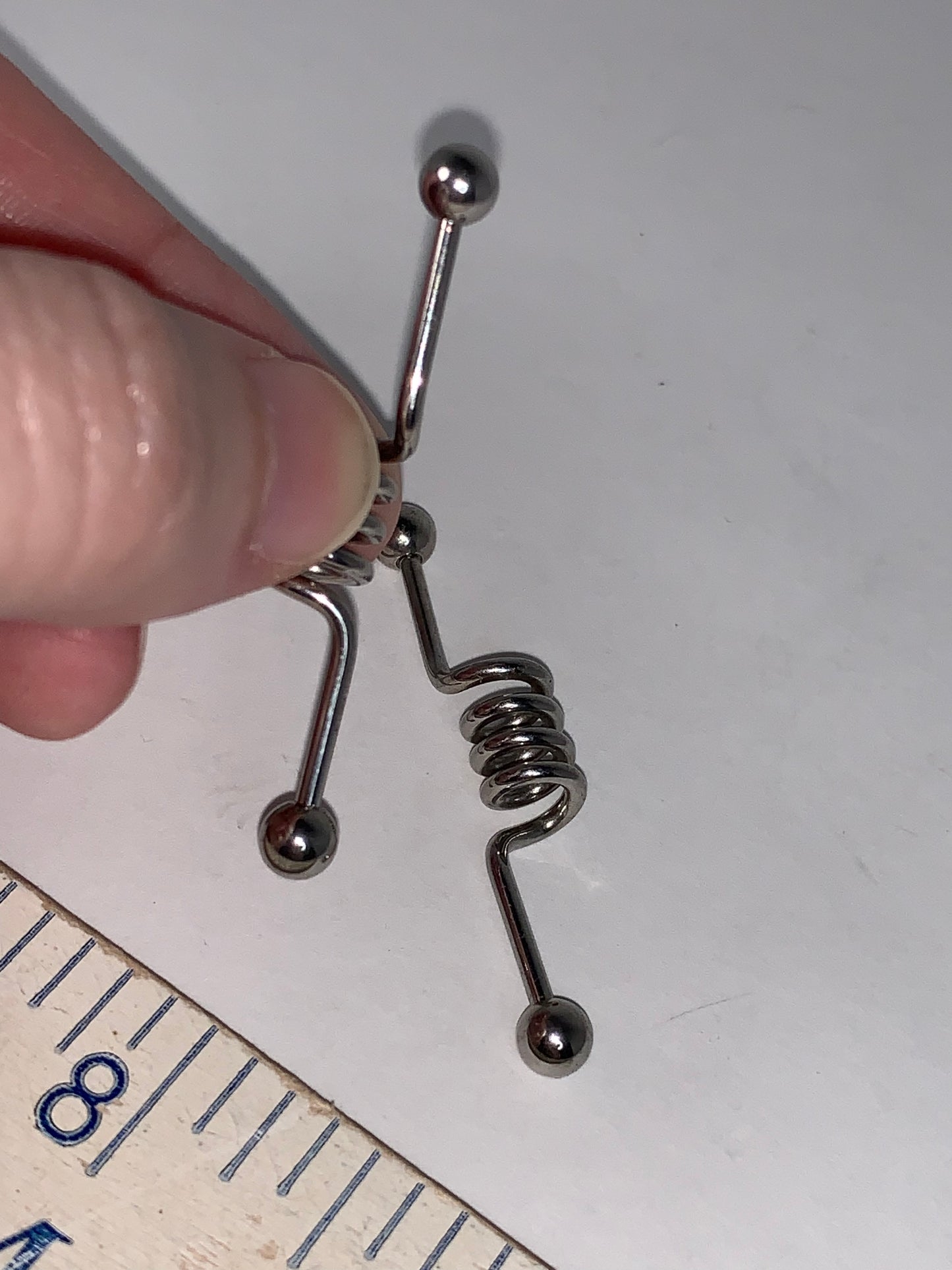 14 Gauge Industrial Bar with Large Coil