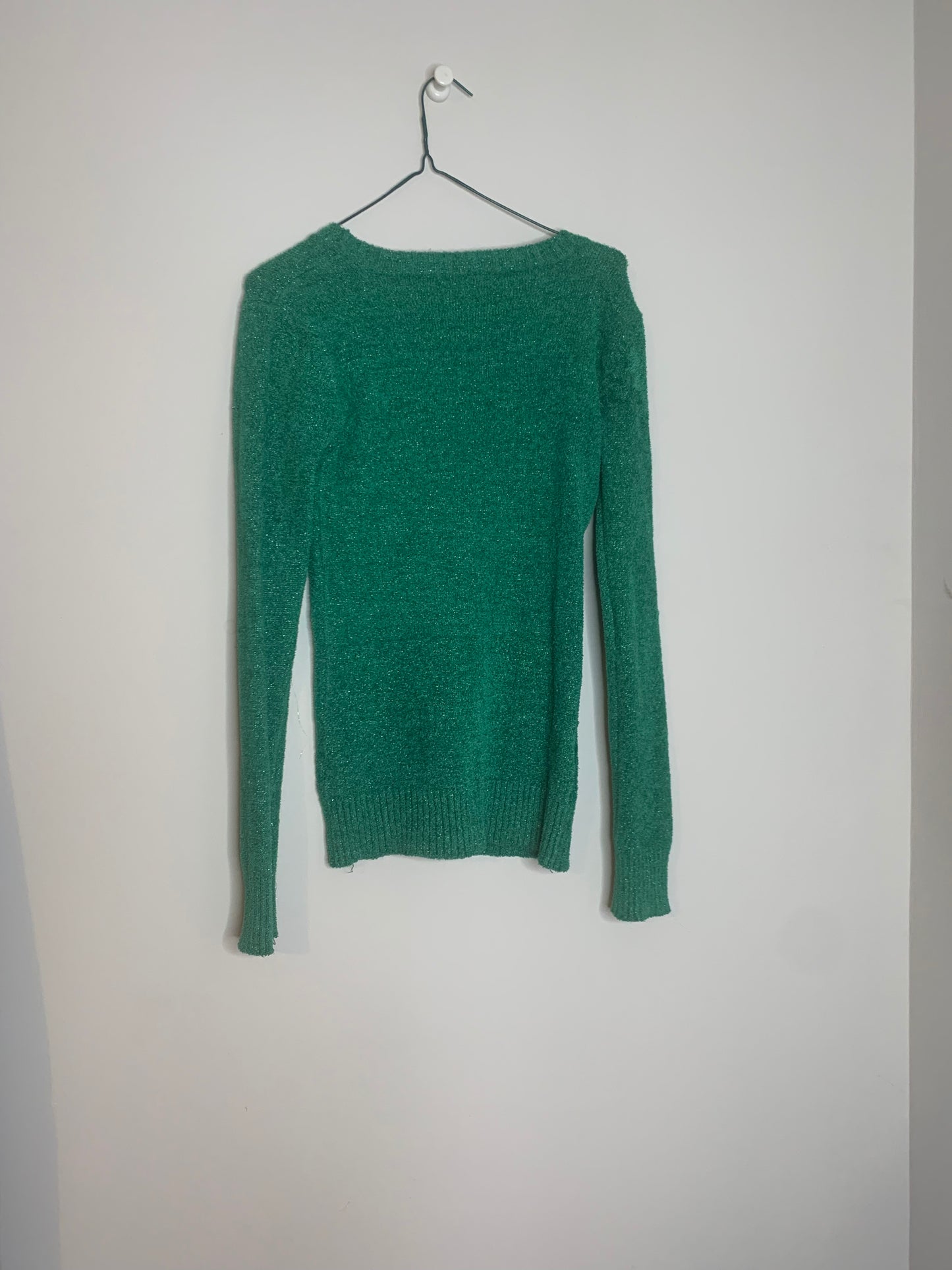 Long Sleeve Green Stretchy Sweater