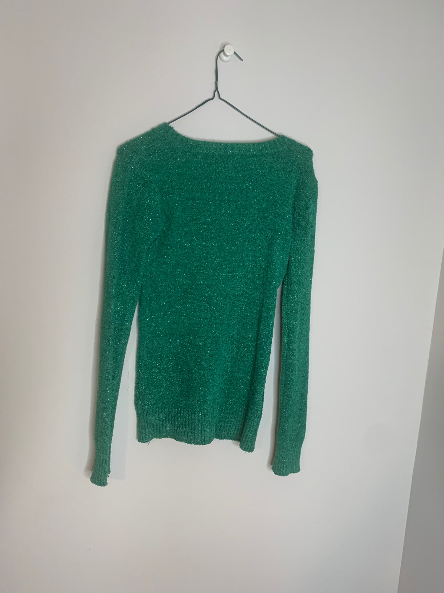 Long Sleeve Green Stretchy Sweater