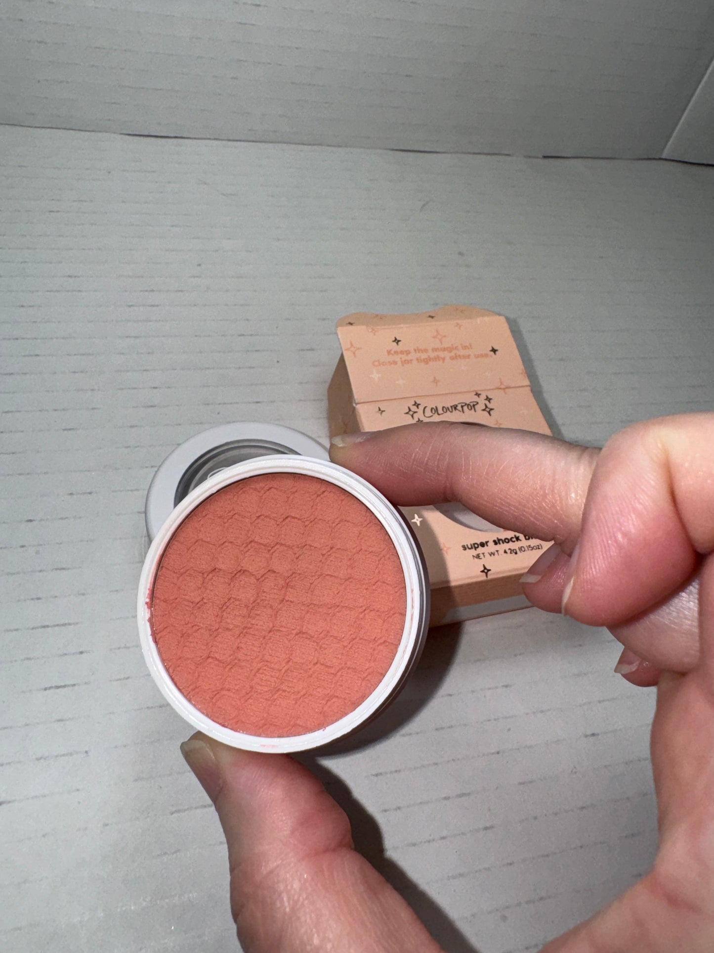 Colourpop count me in super shock blush