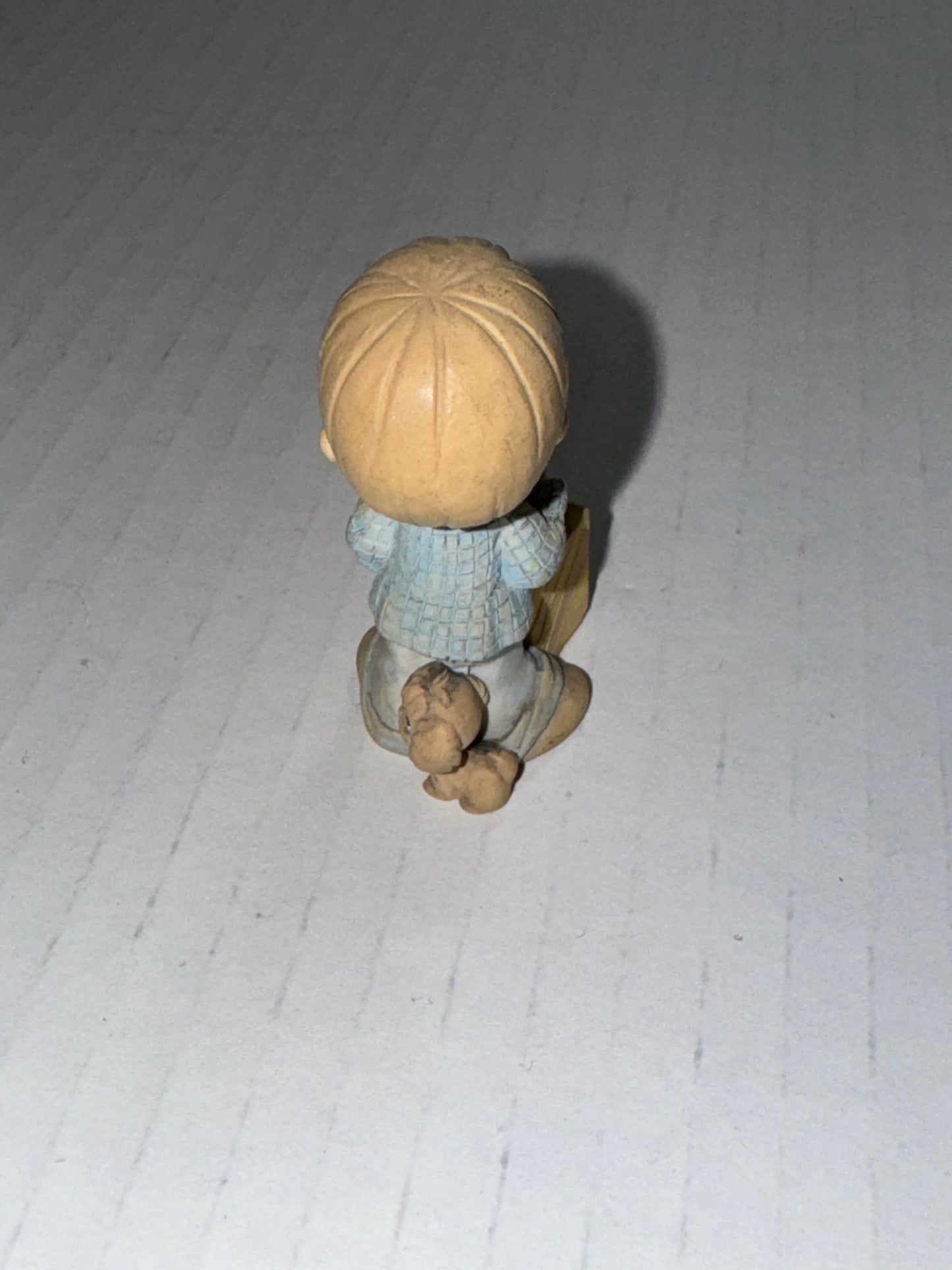 Vintage 1998 Precious Moments Little Boy Holiday Figurine with puppy