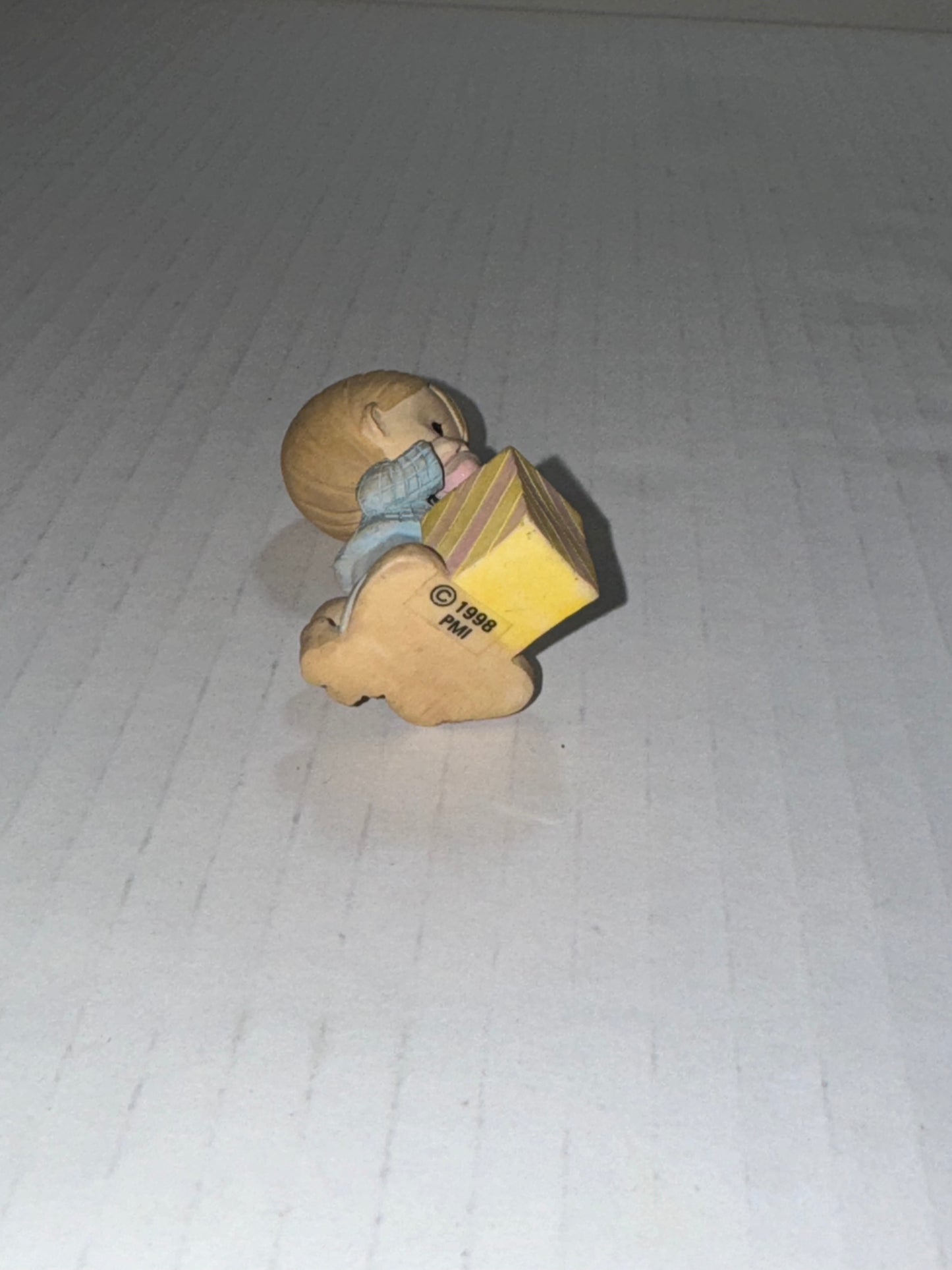 Vintage 1998 Precious Moments Little Boy Holiday Figurine with puppy