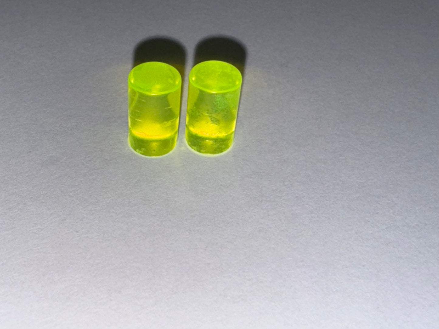 0 Gauge Uv Acrylic Straight Plugs
