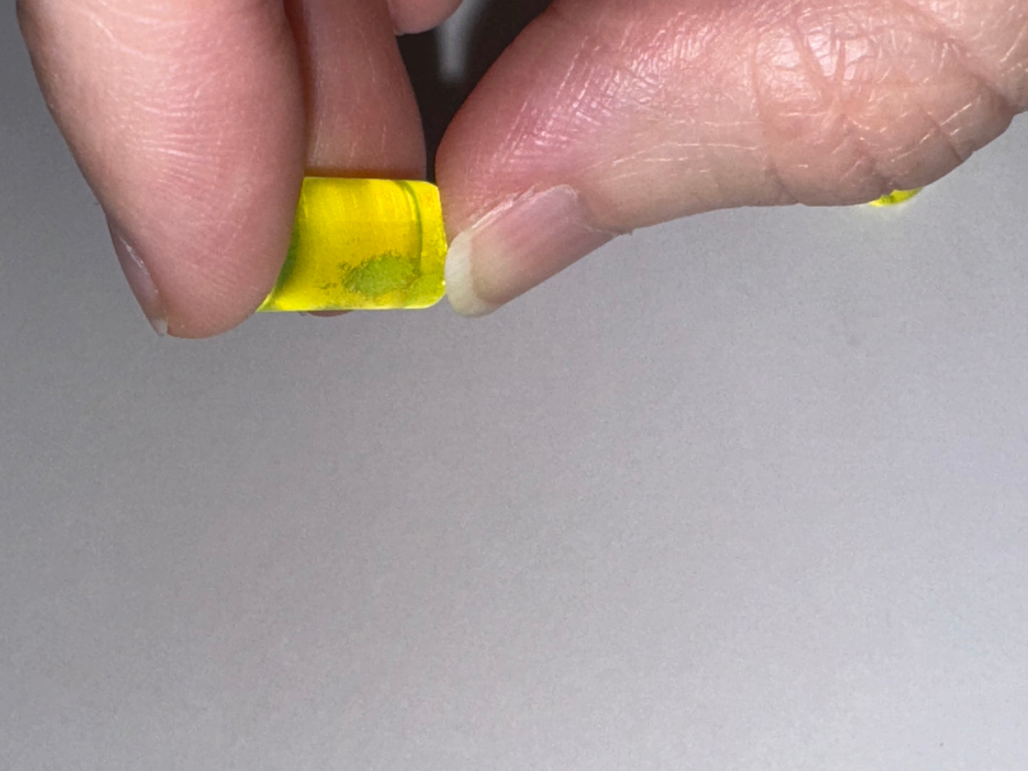 Yellow 0 Gauge Uv Acrylic Straight Plugs