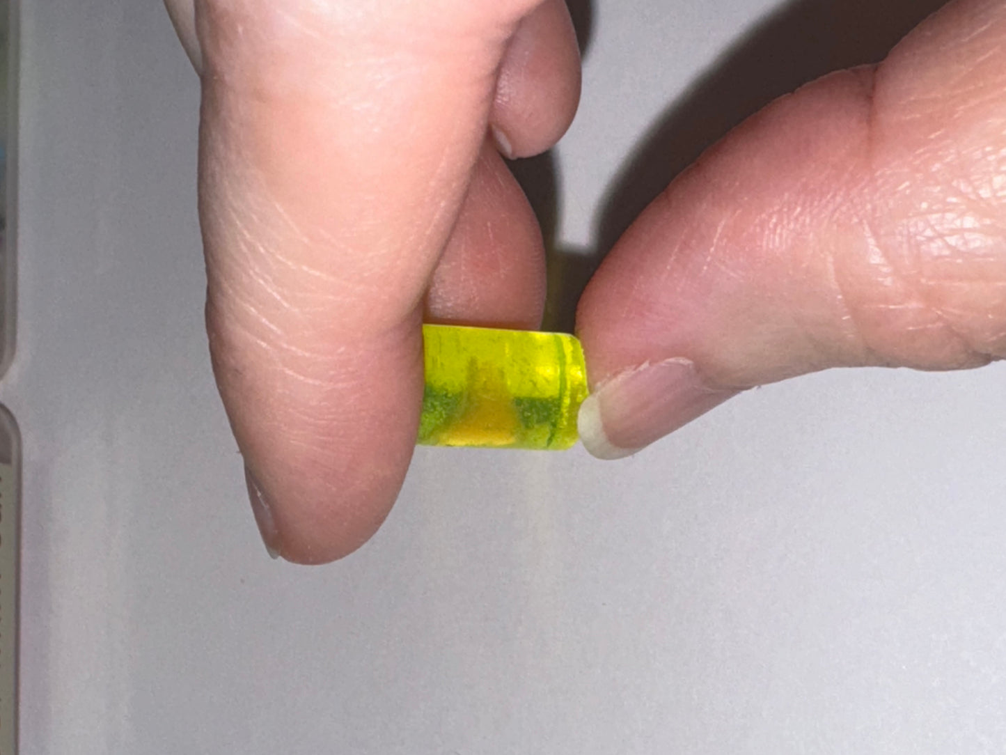 Yellow 0 Gauge Uv Acrylic Straight Plugs