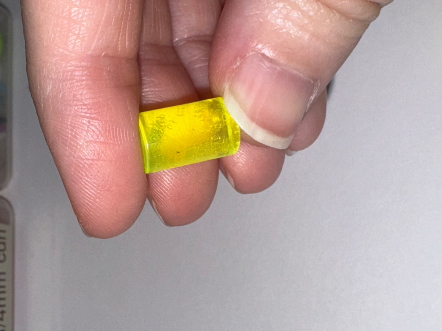 Yellow 0 Gauge Uv Acrylic Straight Plugs