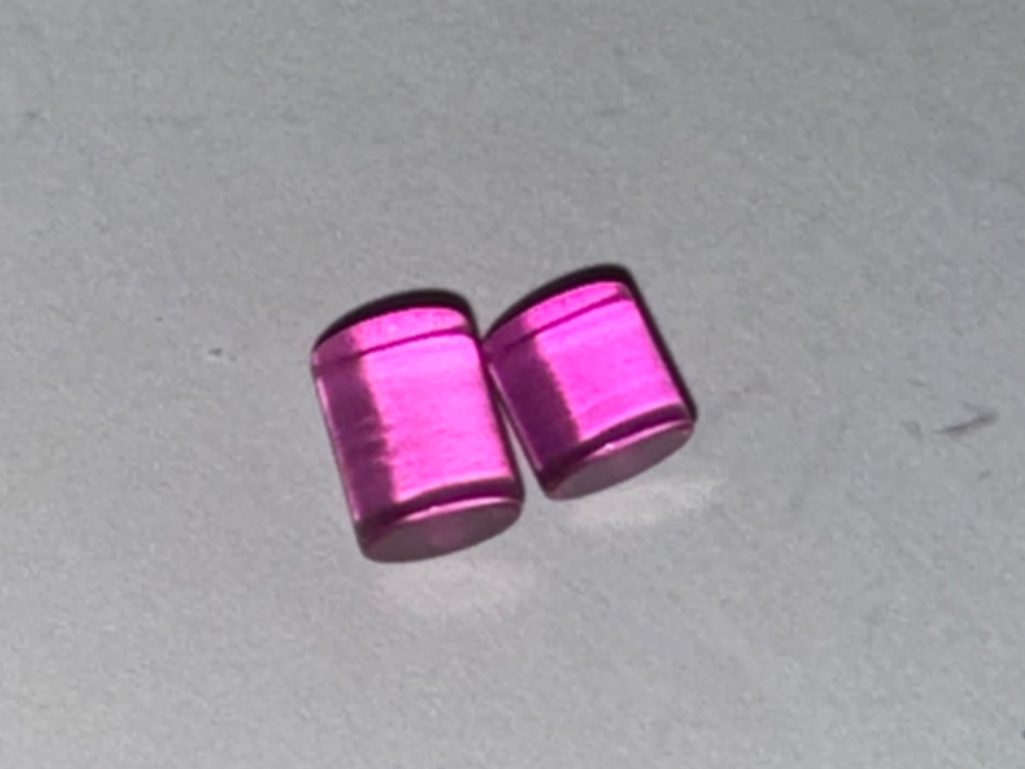 Purple 0 Gauge Uv Acrylic Straight Plugs