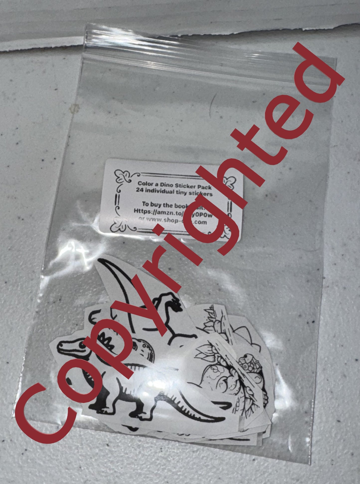 Color a Dino Stickers